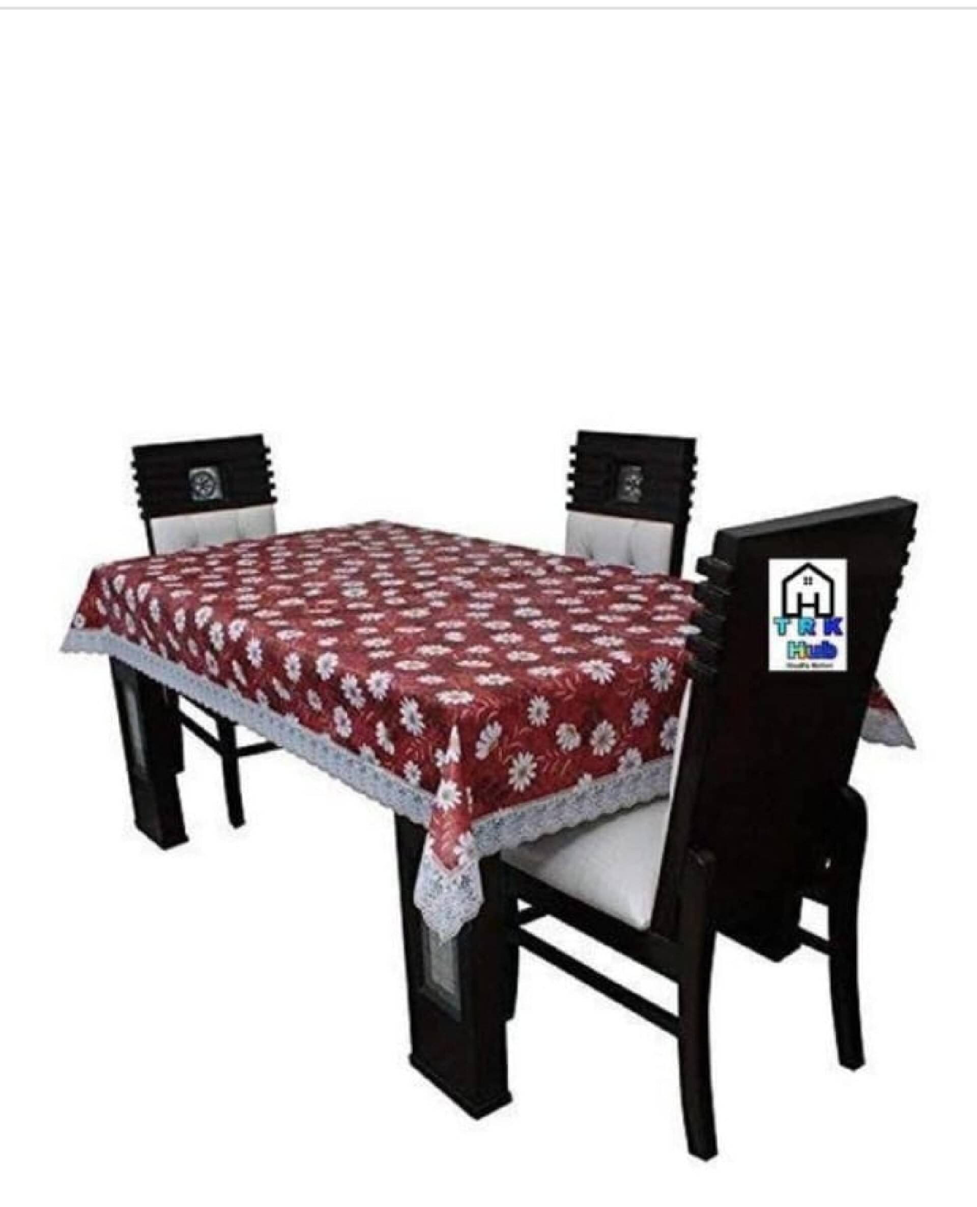 GEPNING Printed PVC 6 Seater Rectangle Table Cover ( 60 x 40 ) cm Pack of 1 Multicolor GEPNING Printed PVC 6 Seater Rectangle Table Cover ( 60 x 40 ) cm Pack of 1 Multicolor