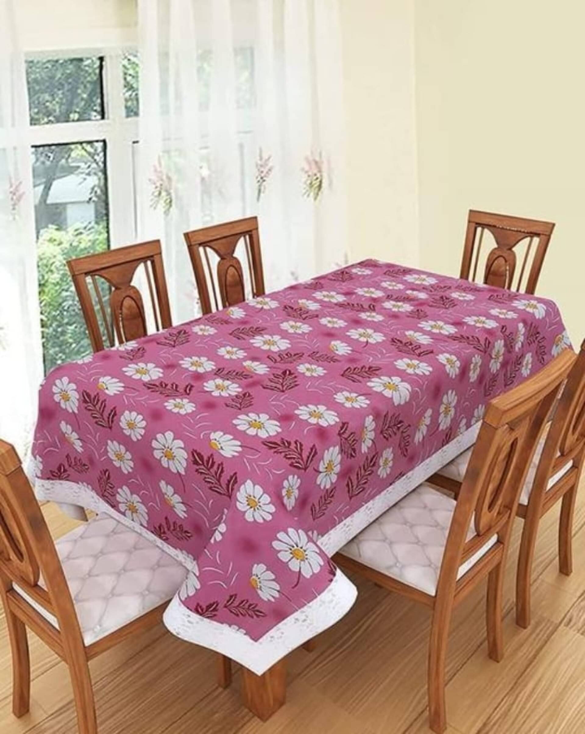 GEPNING Printed PVC 6 Seater Rectangle Table Cover ( 60 x 40 ) cm Pack of 1 Multicolor GEPNING Printed PVC 6 Seater Rectangle Table Cover ( 60 x 40 ) cm Pack of 1 Multicolor