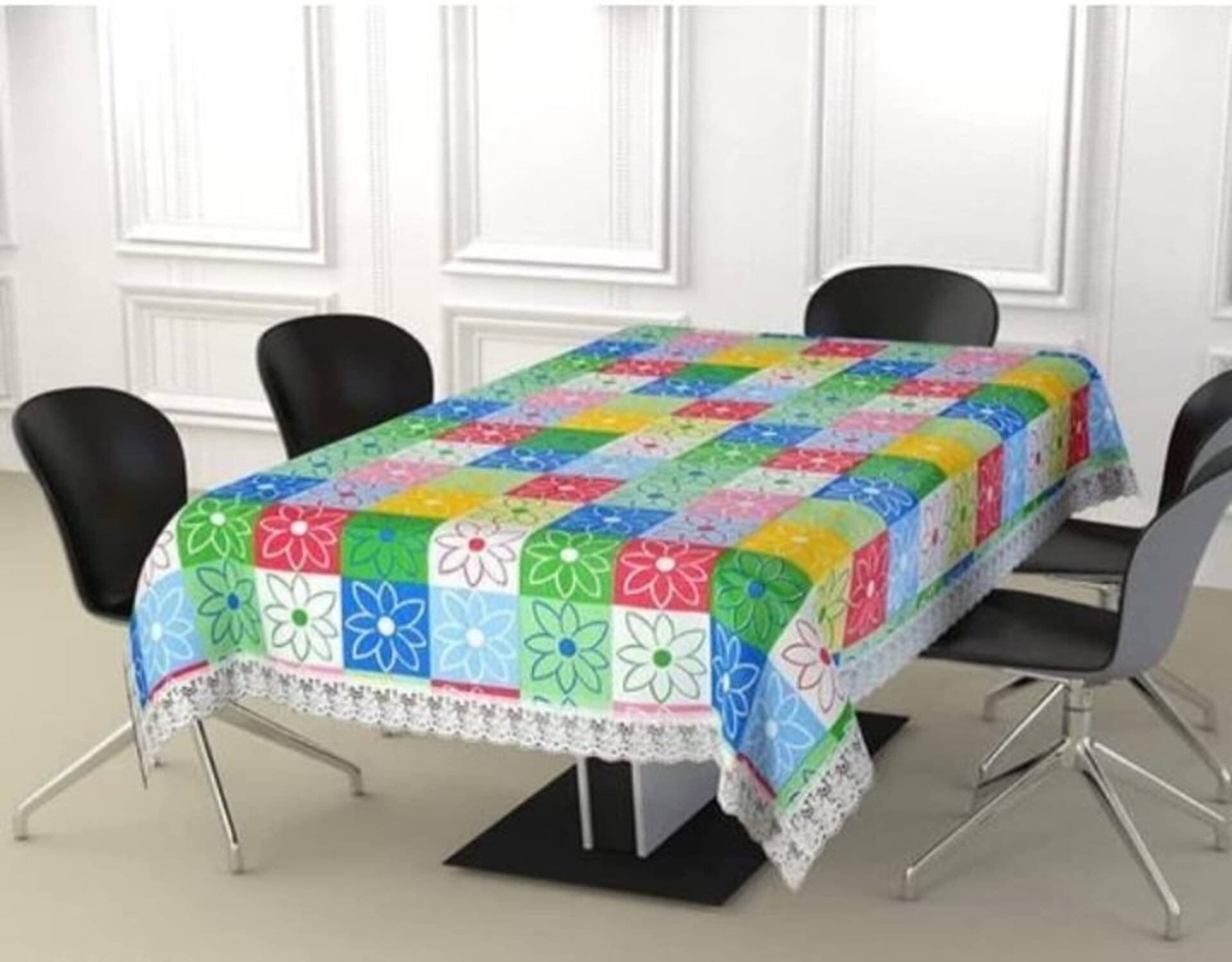 GEPNING Printed PVC 6 Seater Rectangle Table Cover ( 60 x 40 ) cm Pack of 1 Multi     			GEPNING Printed PVC 6 Seater Rectangle Table Cover ( 60 x 40 ) cm Pack of 1 Multi