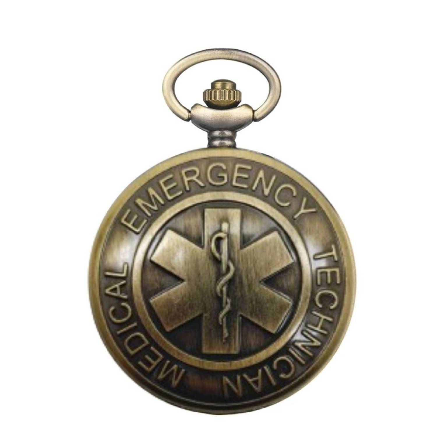     			Classic Dr. Logo Pocket Watch Keyring in Bronze Finish | Ideal for Gifting | Retro Look for Boys, Girls, Men