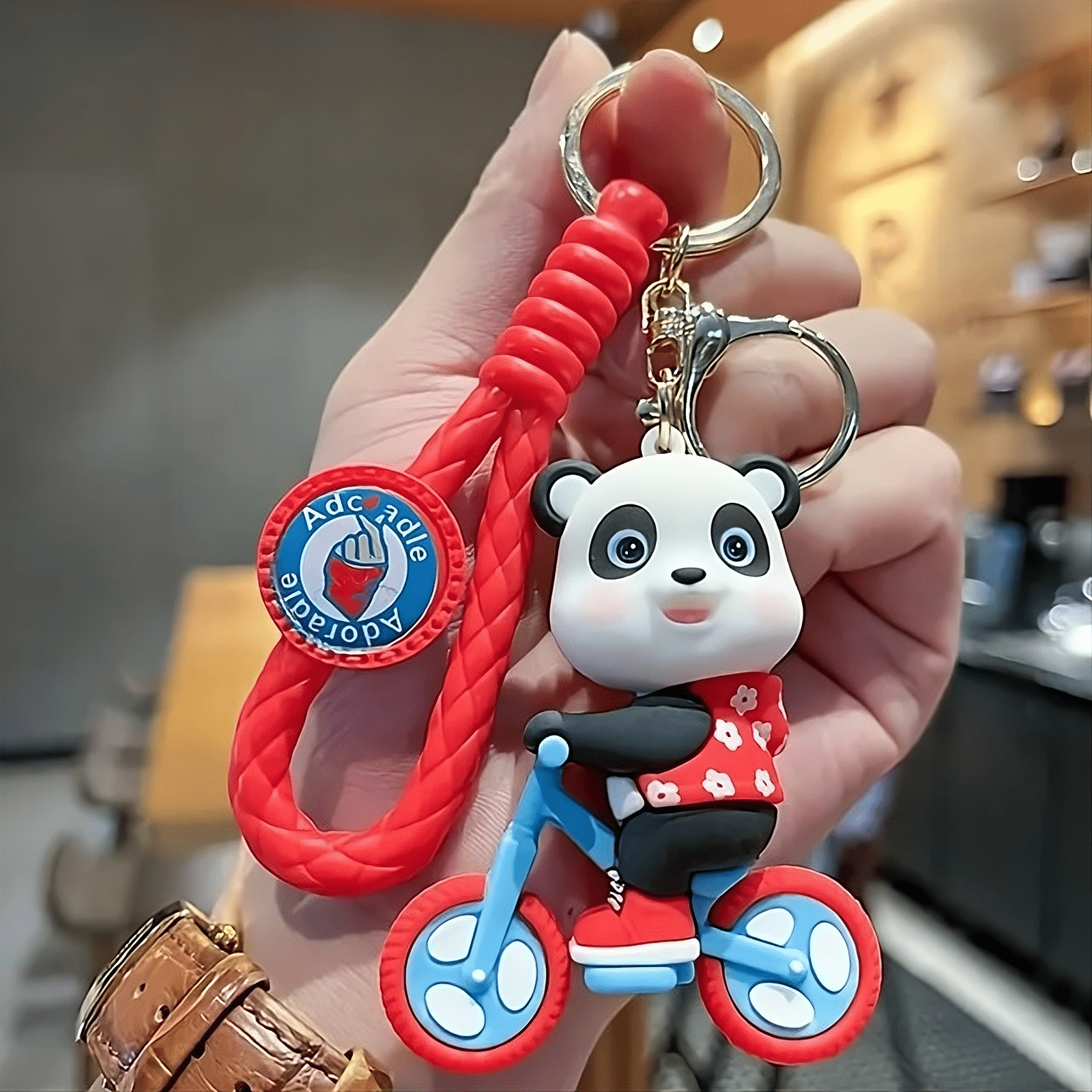 GT Gala Time Cute Red Panda 3D Silicone Keychain for bike Bag Charm for Girls & Boys Gifting Key Chain GT Gala Time Cute Red Panda 3D Silicone Keychain for bike Bag Charm for Girls & Boys Gifting Key Chain