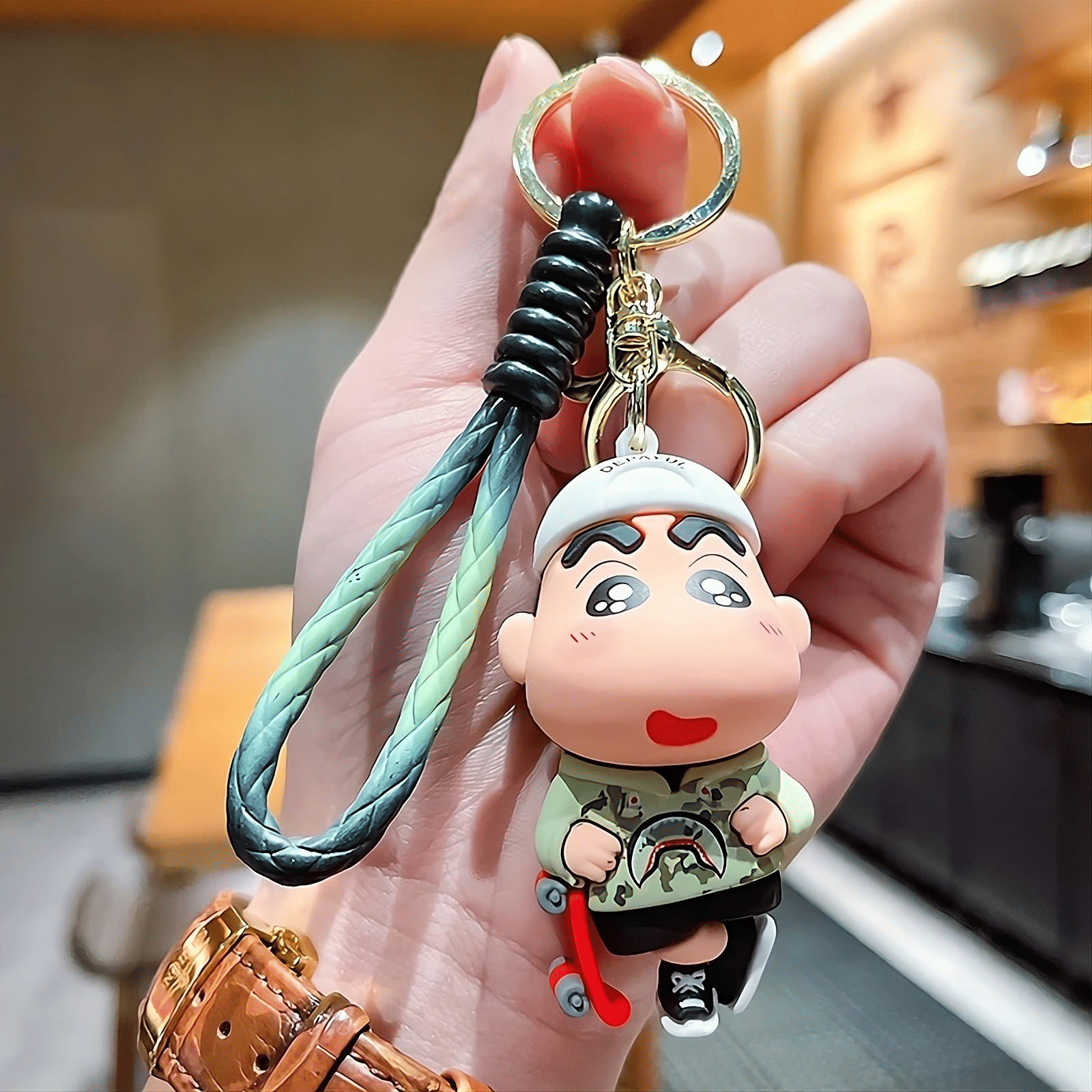 GT Gala Time Cute Attractive Shinchan Scatboard 3D Silicone Keychain Gift for Girls Bag Charm Key Chain GT Gala Time Cute Attractive Shinchan Scatboard 3D Silicone Keychain Gift for Girls Bag Charm Key Chain