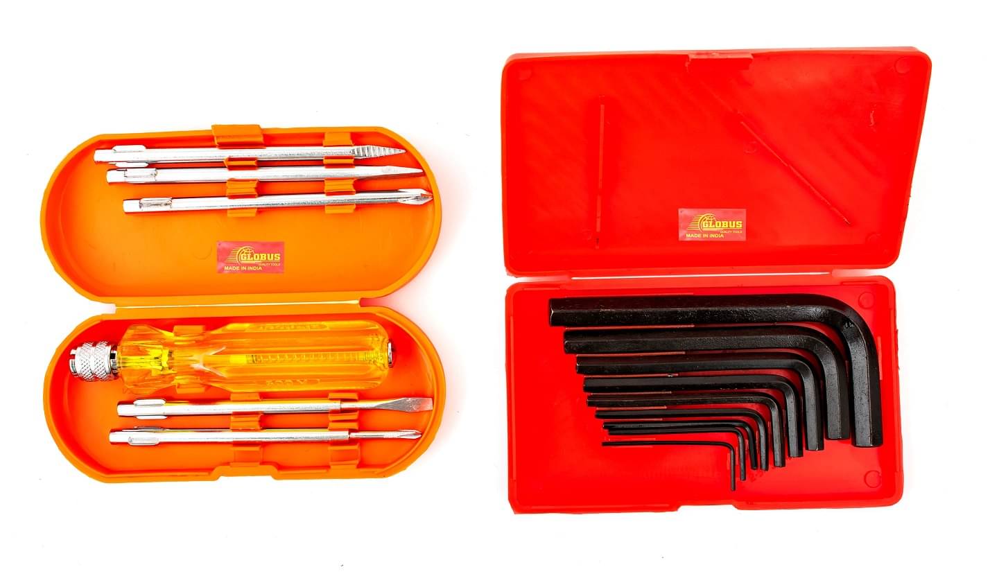     			Globus 226-SCREW DRIVER KIT SET/6 IN BOX AND ALLEN KEY SET/9 (1.5mm-10mm) Hand Tool Kit