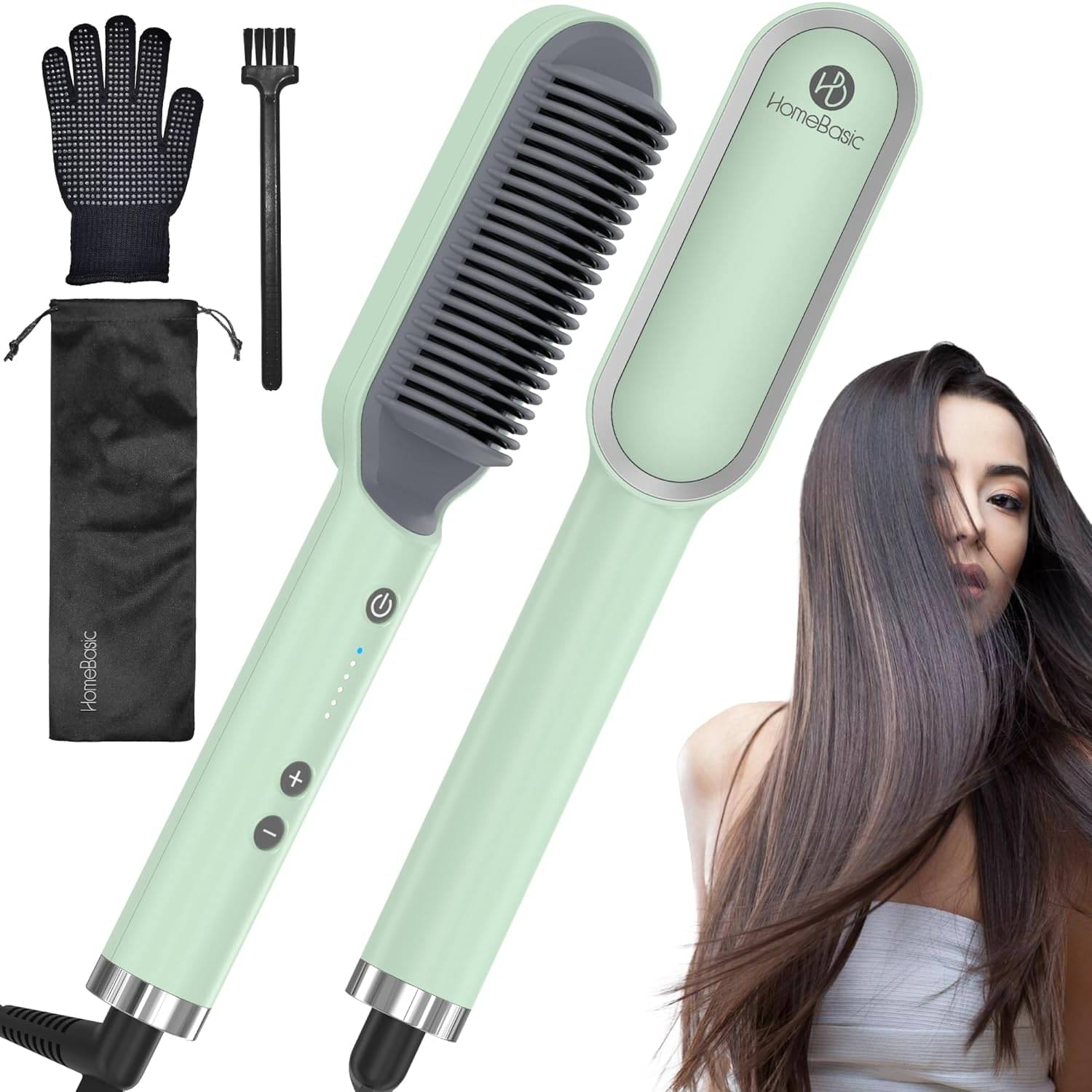    			HOMEBASIC ‎HB-S100 Blue Hair Straightener