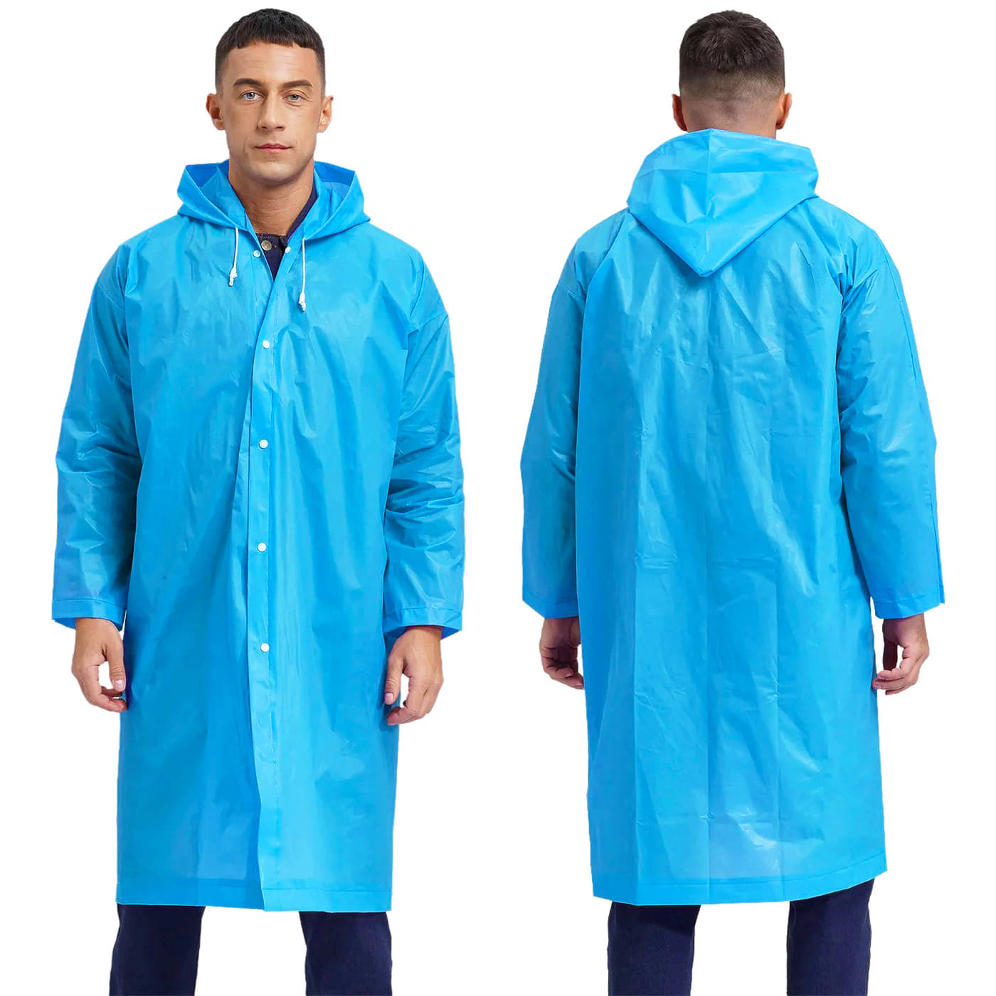     			Infispace Blue PVC Men's Raincoat ( Pack of 1 )