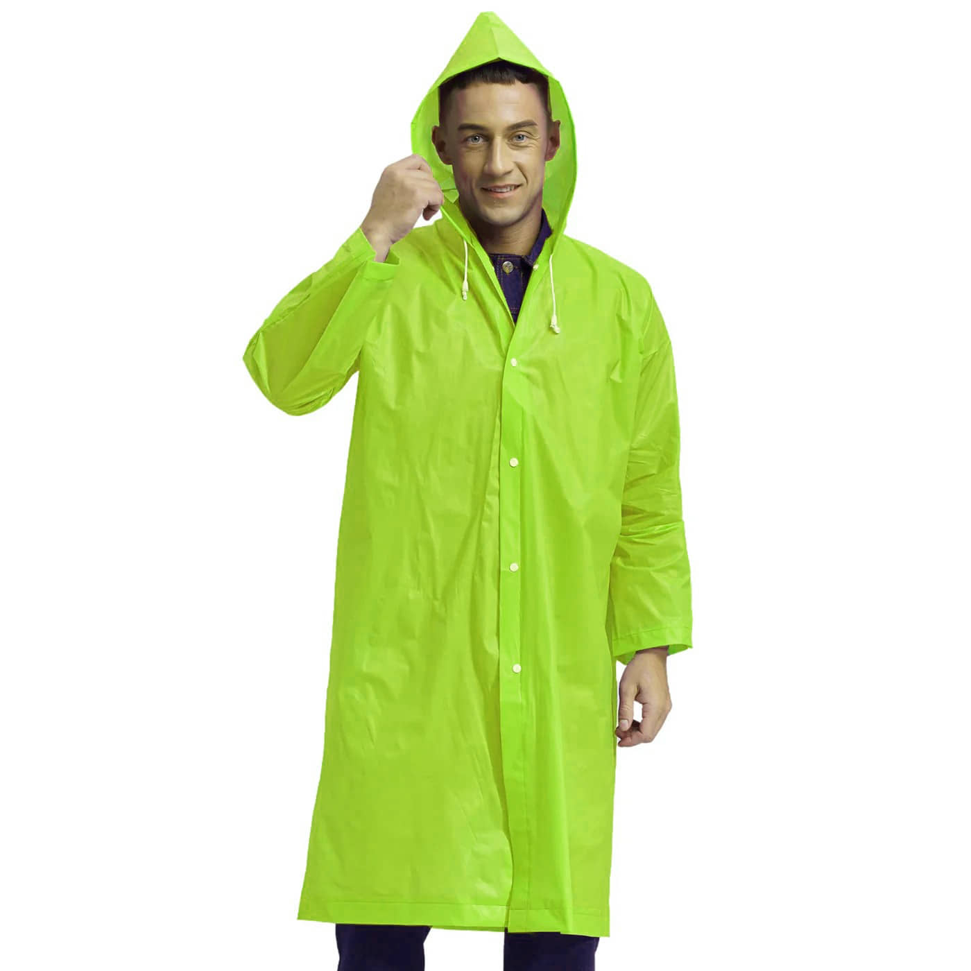 Infispace Green PVC Men's Raincoat ( Pack of 1 )