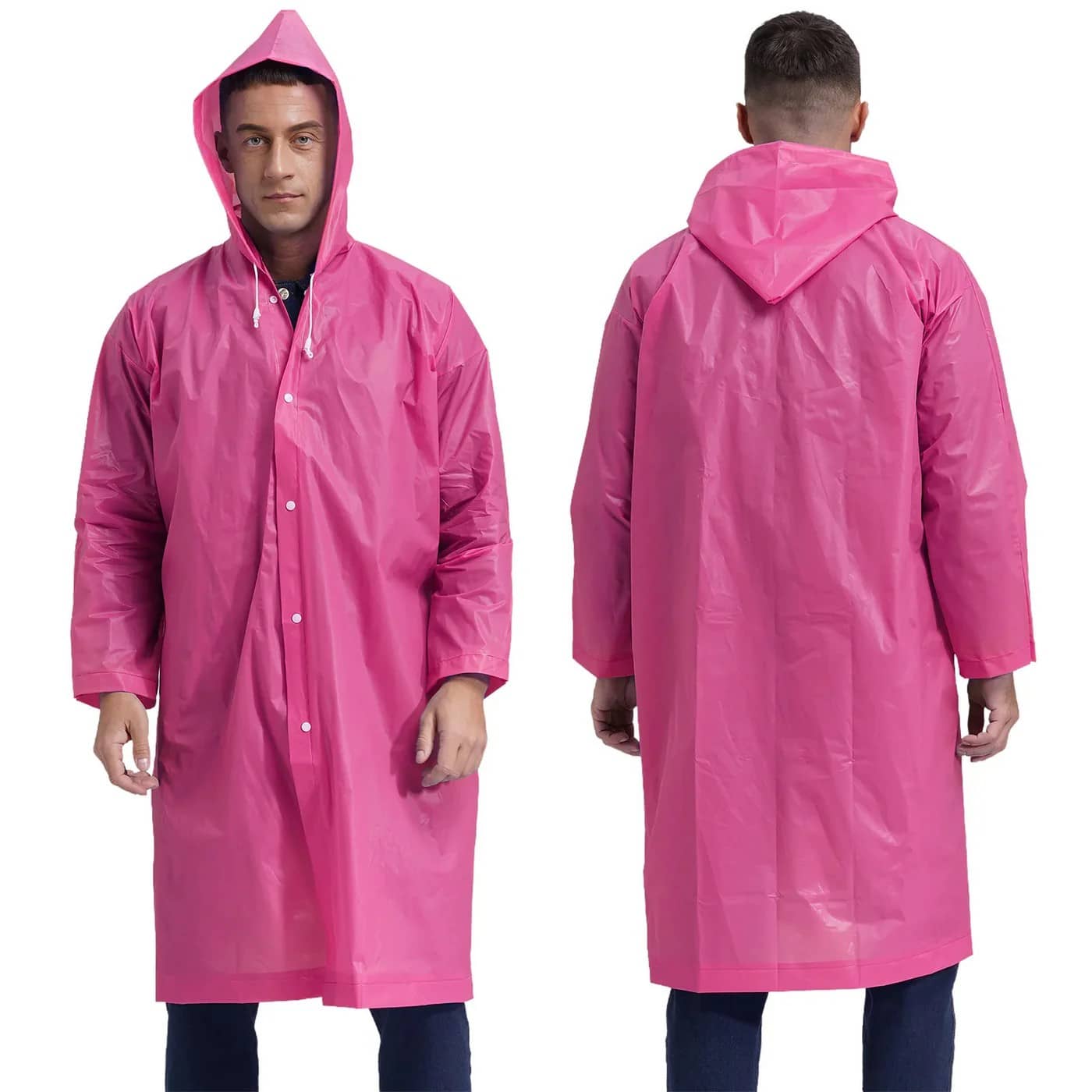 Infispace Pink PVC Men's Raincoat ( Pack of 1 )