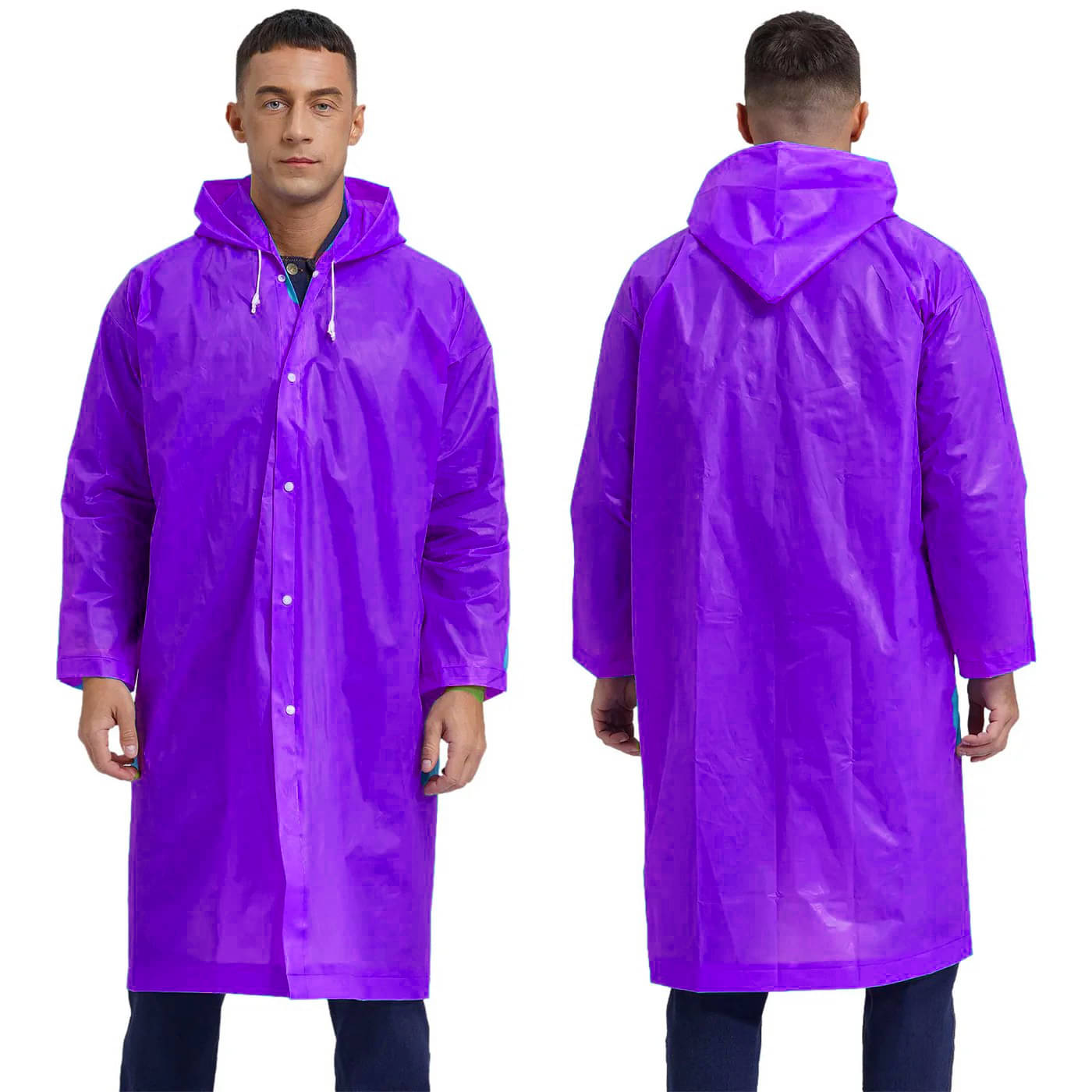     			Infispace Purple PVC Men's Raincoat ( Pack of 1 )