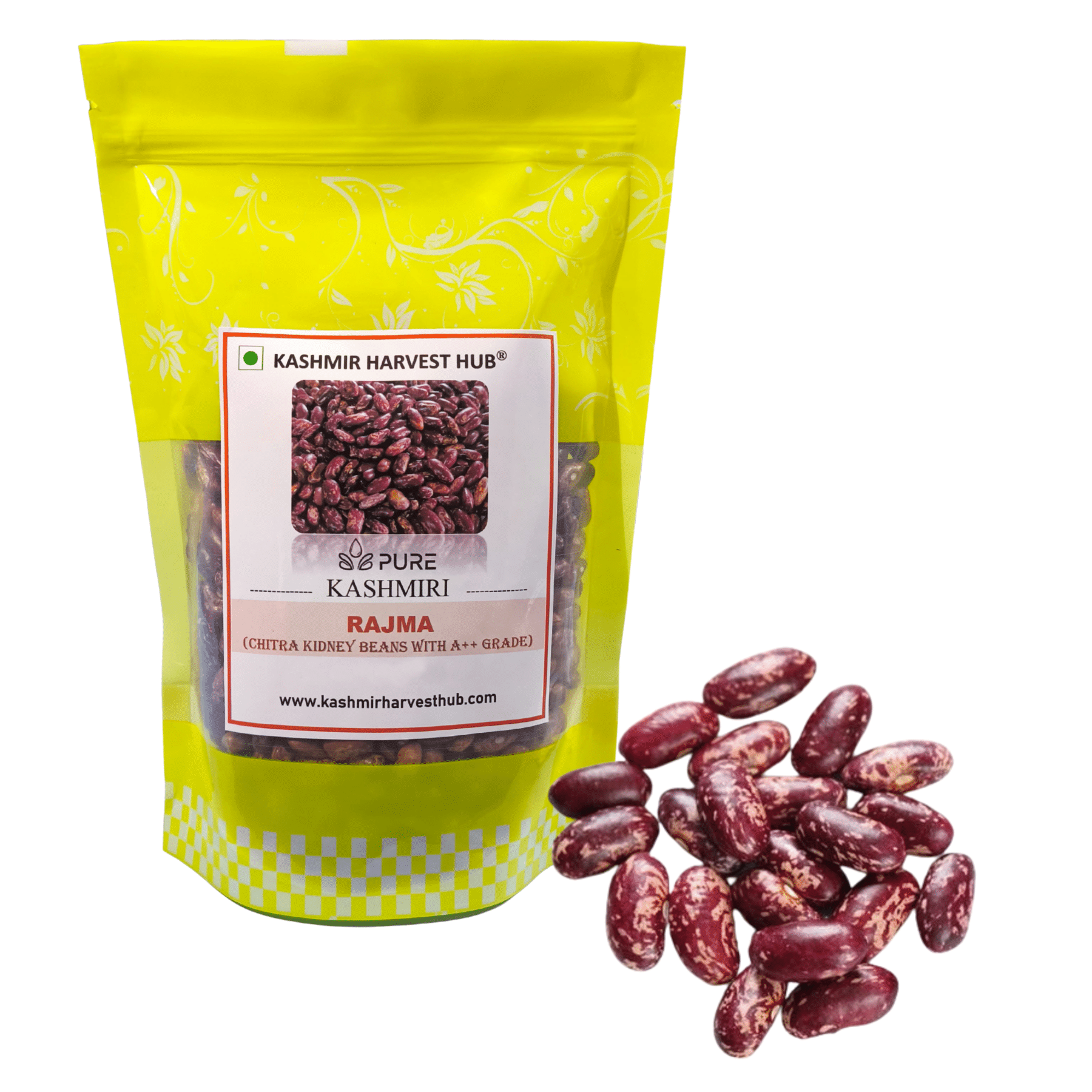     			KASHMIR HARVEST HUB Kashmiri Rajma 400 gm