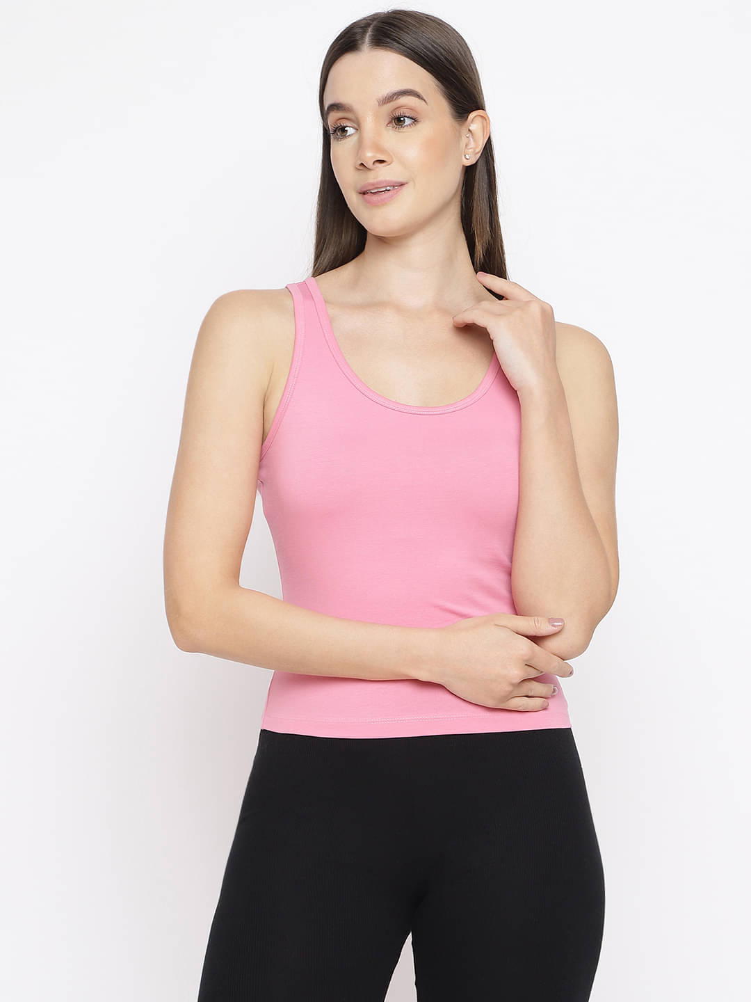 La Intimo Pack of 1 Cotton Lycra Spaghettis ( Pink )     			La Intimo Pack of 1 Cotton Lycra Spaghettis ( Pink )
