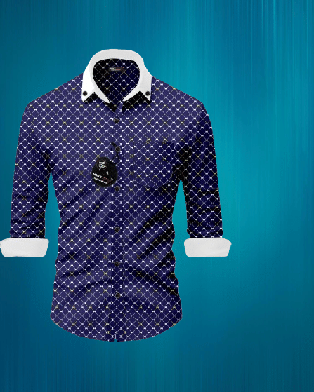 MAN'S SUITUP Rayon Regular Fit Printed Full Sleeves Men's Casual Shirt - Navy ( Pack of 1 ) MAN'S SUITUP Rayon Regular Fit Printed Full Sleeves Men's Casual Shirt - Navy ( Pack of 1 )
