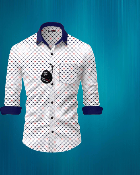 MAN'S SUITUP Rayon Regular Fit Printed Full Sleeves Men's Casual Shirt - Navy ( Pack of 1 )
