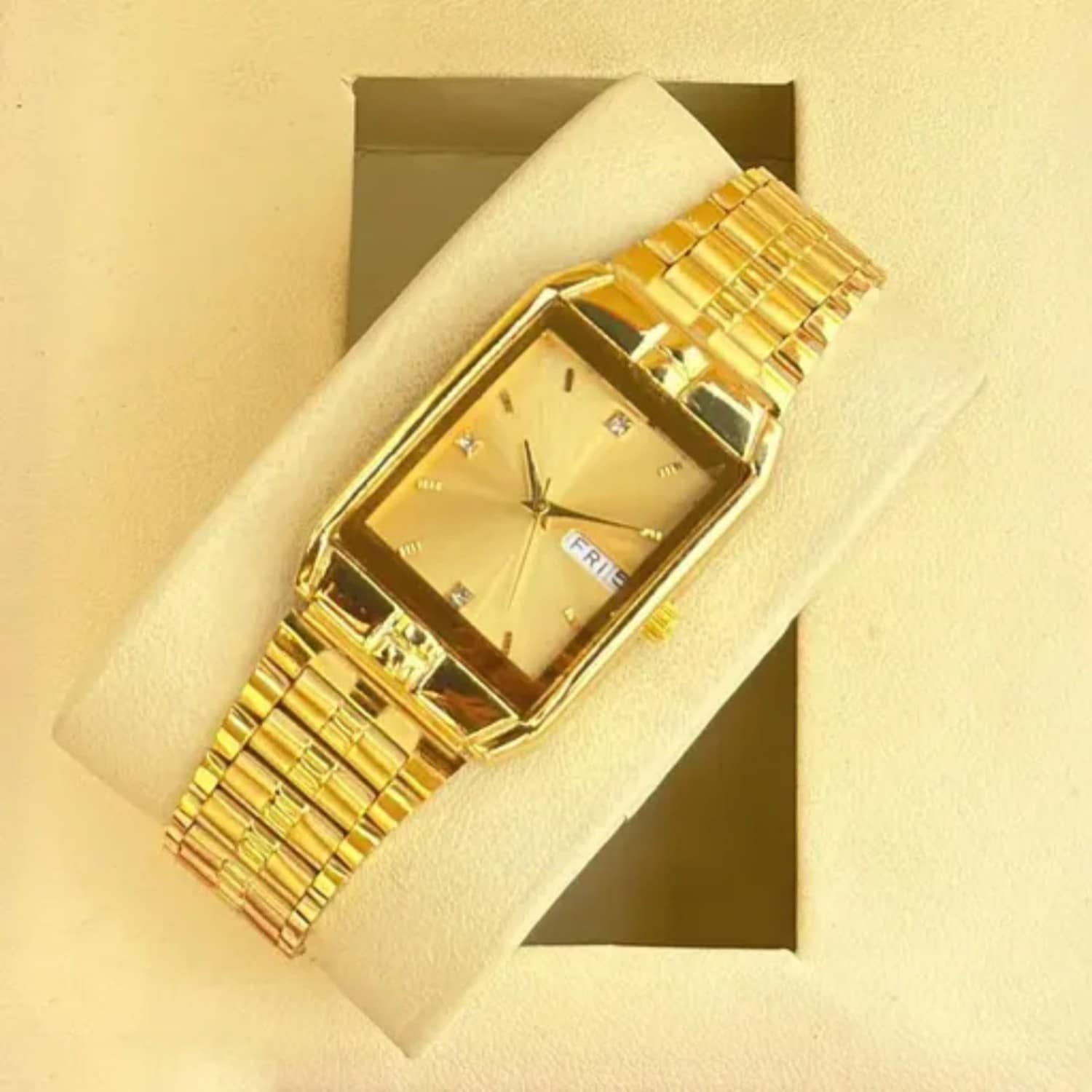 MARKRIN Gold Stainless Steel Analog Men's Watch