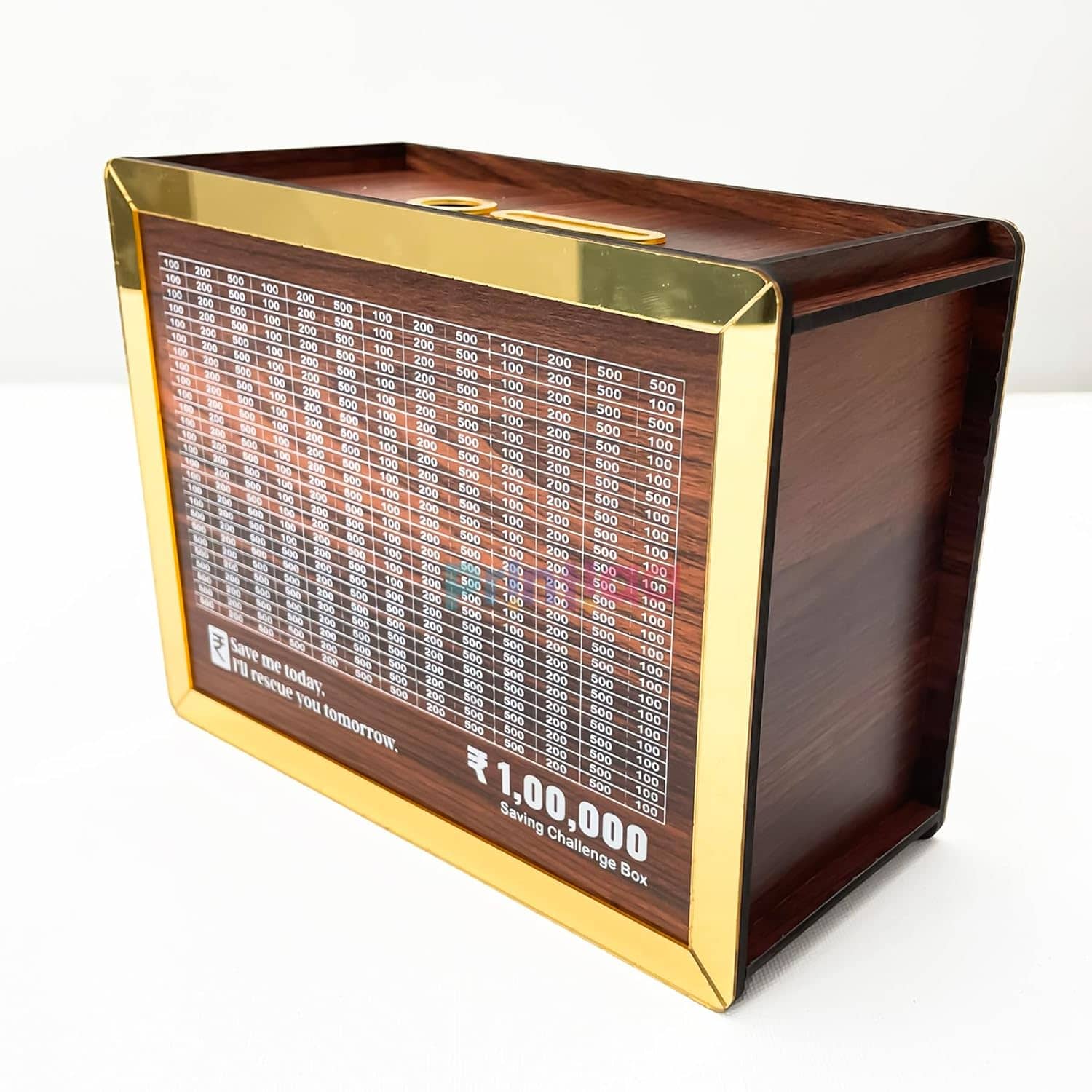 Midastra Engineered Wood Brown Others Piggy Bank ( Pack of 1 )