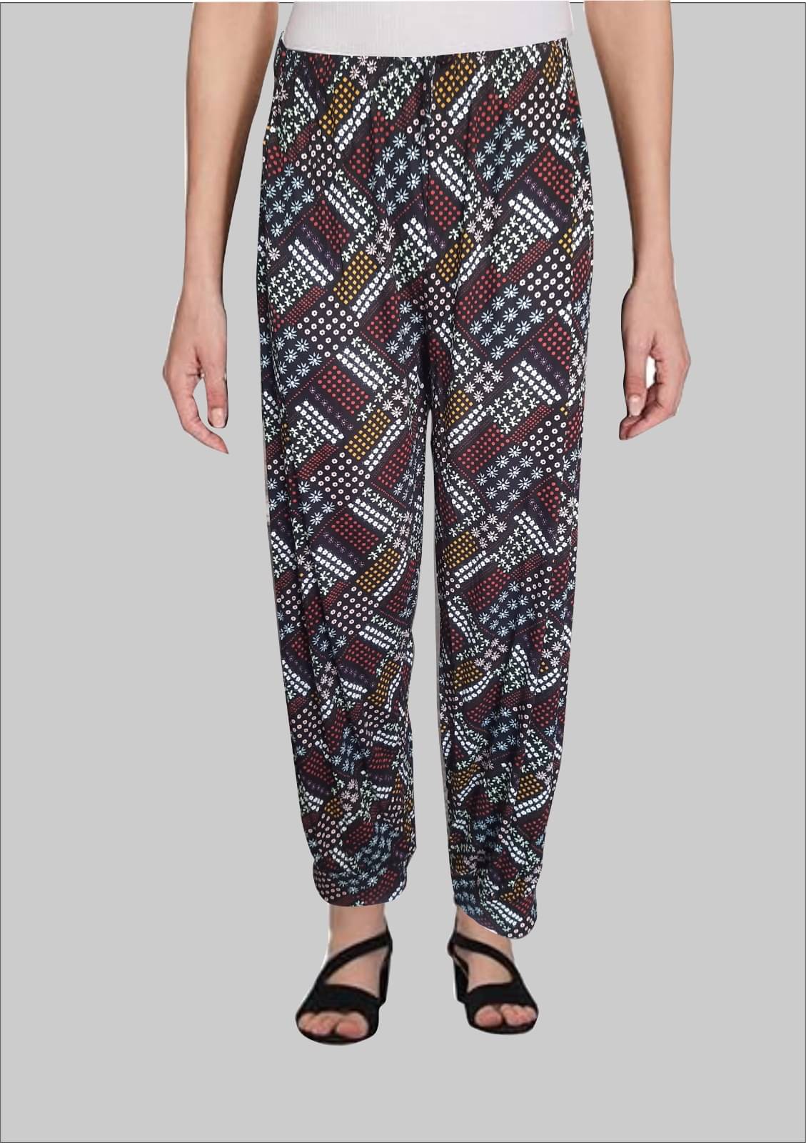     			Monisha Plus Pack of 1 Viscose Regular Women's Casual Pants ( Multicolor 9 )