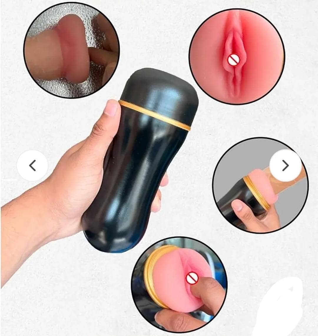 NAUGHTY TOYS PRESENT 7.5 INCH POCKET PUSSY TIGHT VAGINA MASTURBATION CUP FOR MALE BY KAMAHOUSE