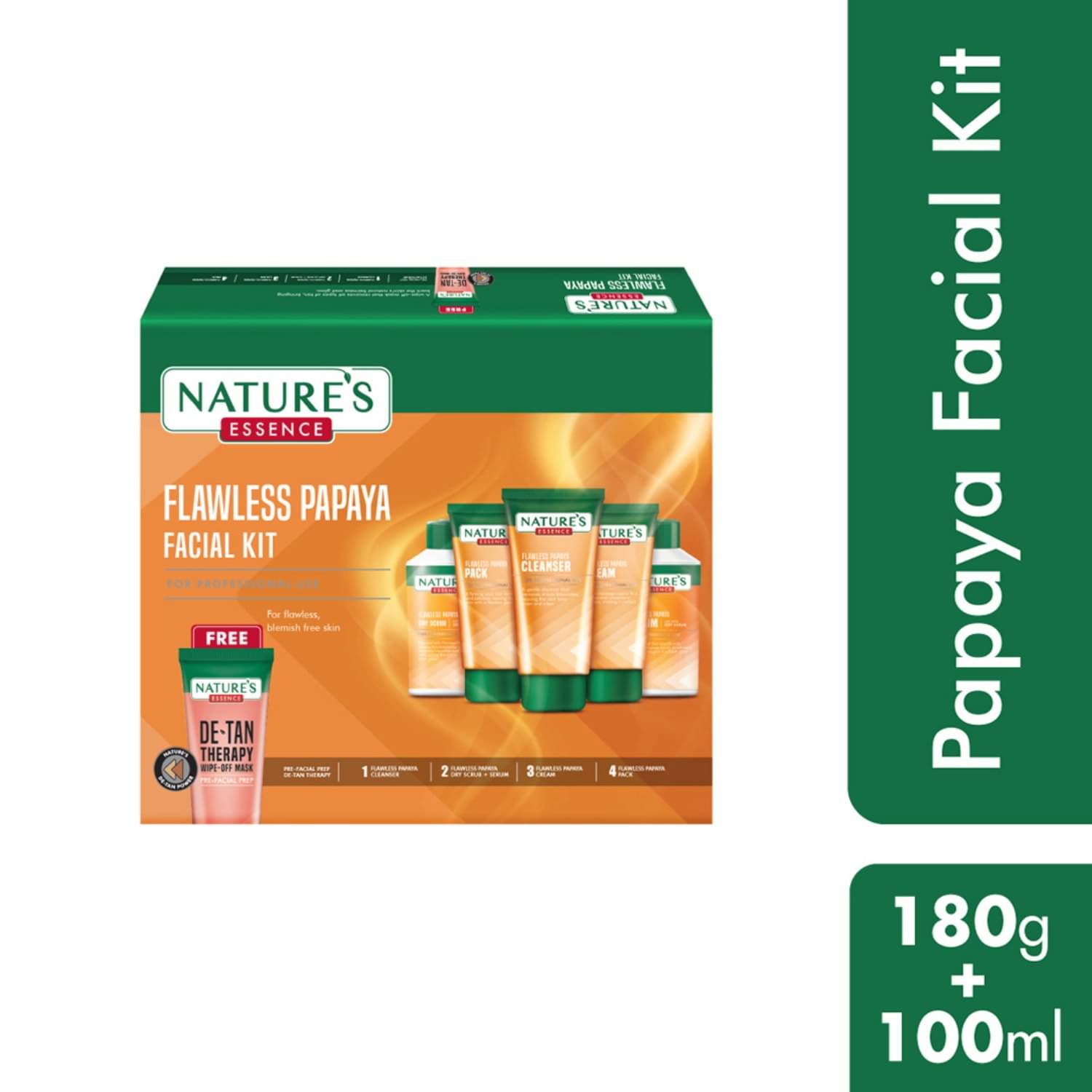     			Nature's Essence Flawless Papaya Faclal Kit, 230gm, (Pack of 1)