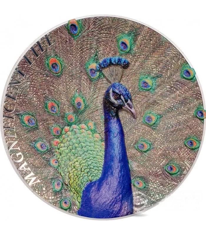 Peacock Magnificent Life 5 Dollars Cook Islands 2015 Coin With Capsule Peacock Magnificent Life 5 Dollars Cook Islands 2015 Coin With Capsule