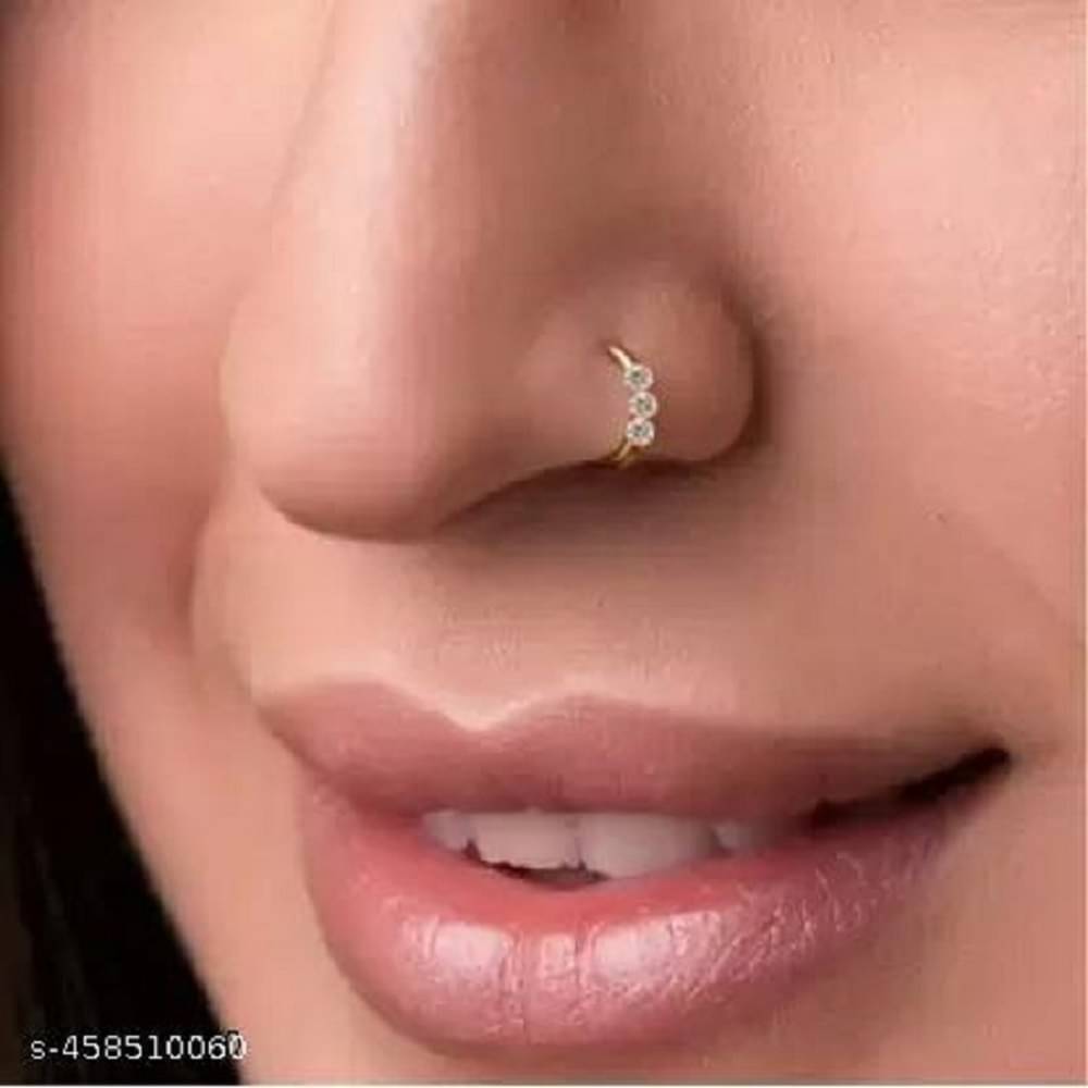     			RENU CREATION Beads Gold-plated, Sterling Silver Plated Metal, Alloy, Brass, Tungsten Nose Ring