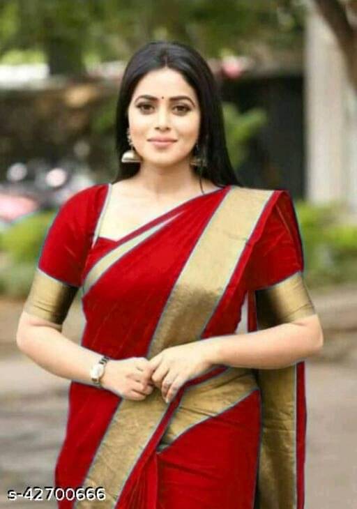 RUNAYA NX Cotton Blend Printed Saree With Unstitched Blouse Piece ( Red ) RUNAYA NX Cotton Blend Printed Saree With Unstitched Blouse Piece ( Red )