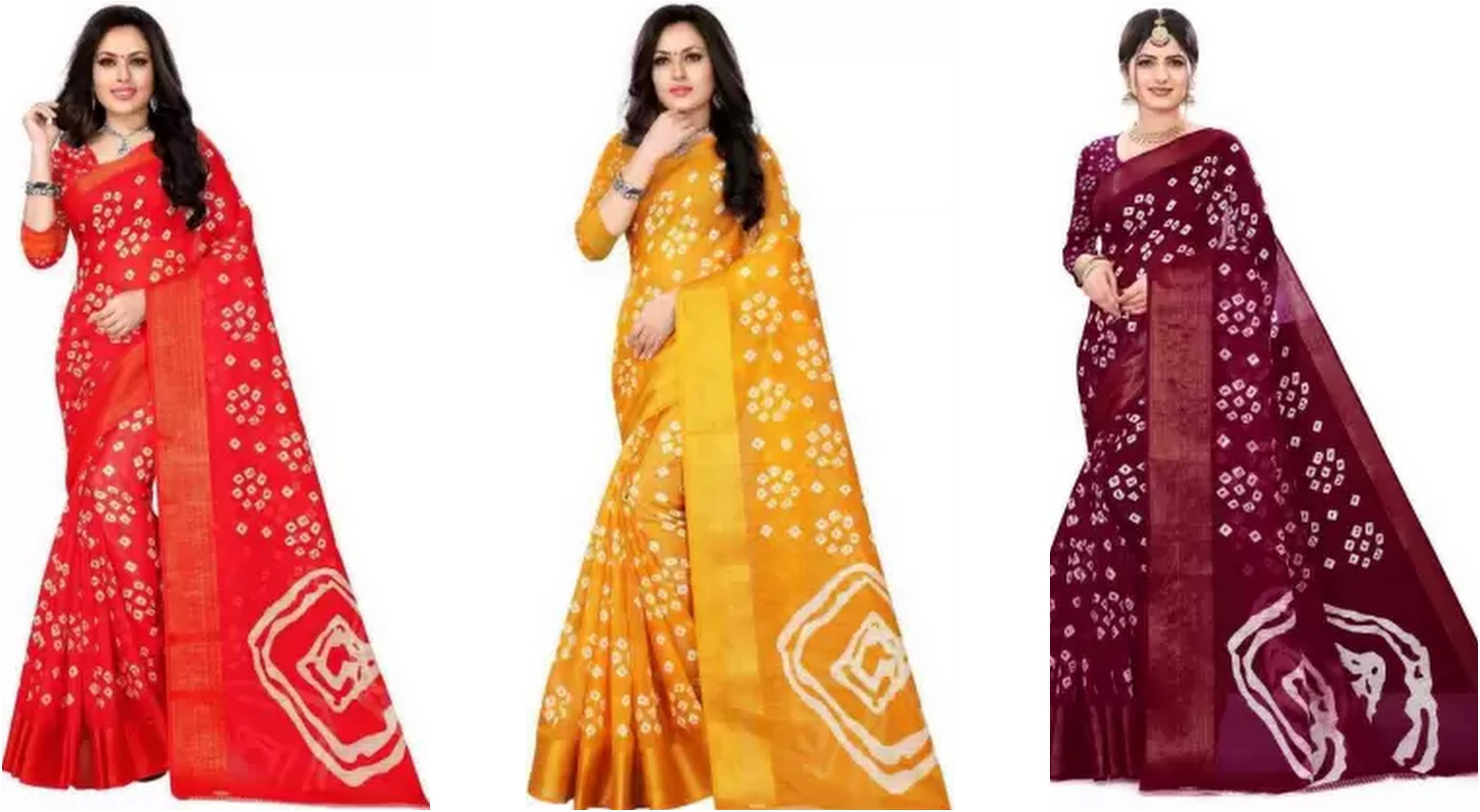 RUNAYA NX Cotton Silk Printed Saree With Unstitched Blouse Piece ( Multicolor ) RUNAYA NX Cotton Silk Printed Saree With Unstitched Blouse Piece ( Multicolor )