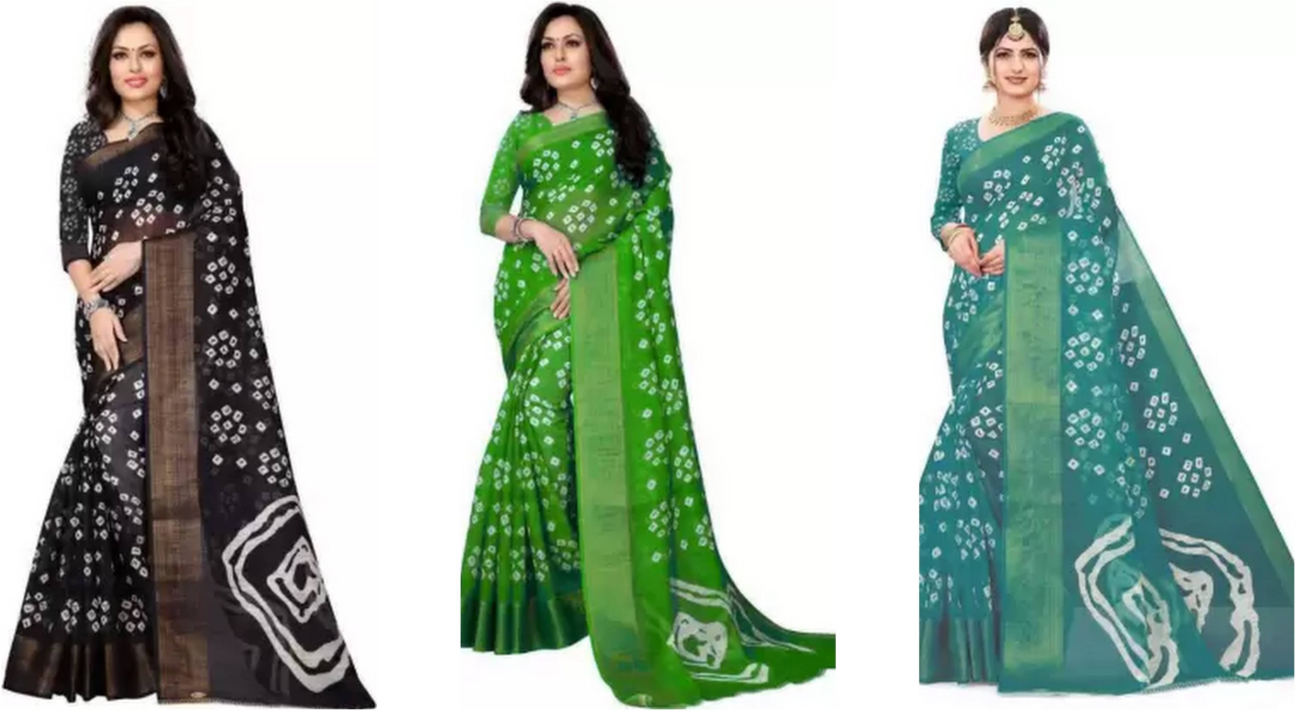 RUNAYA NX Cotton Silk Printed Saree With Unstitched Blouse Piece ( Multicolor ) RUNAYA NX Cotton Silk Printed Saree With Unstitched Blouse Piece ( Multicolor )