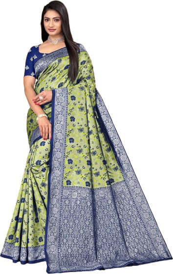 RUNAYA NX Silk Printed Saree With Unstitched Blouse Piece ( Multicolor )     			RUNAYA NX Silk Printed Saree With Unstitched Blouse Piece ( Multicolor )