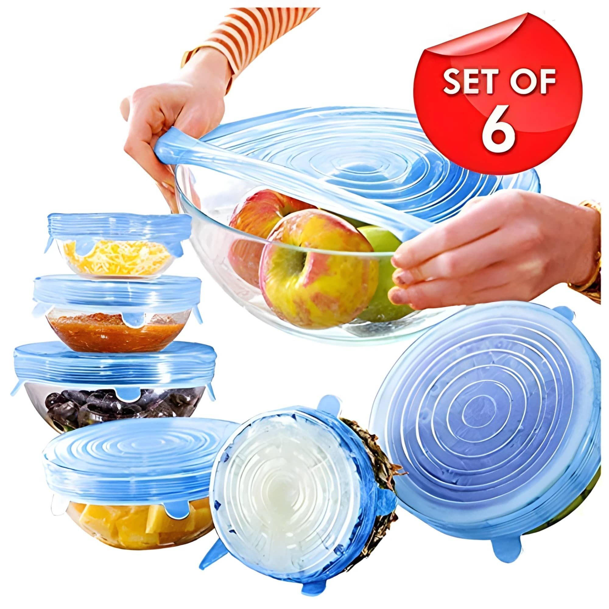 SARVASHVA TRENDS Non Stick Non-stick Cookware Sets silicone stretch lid - Cookware | Buy online on ZillyBuy