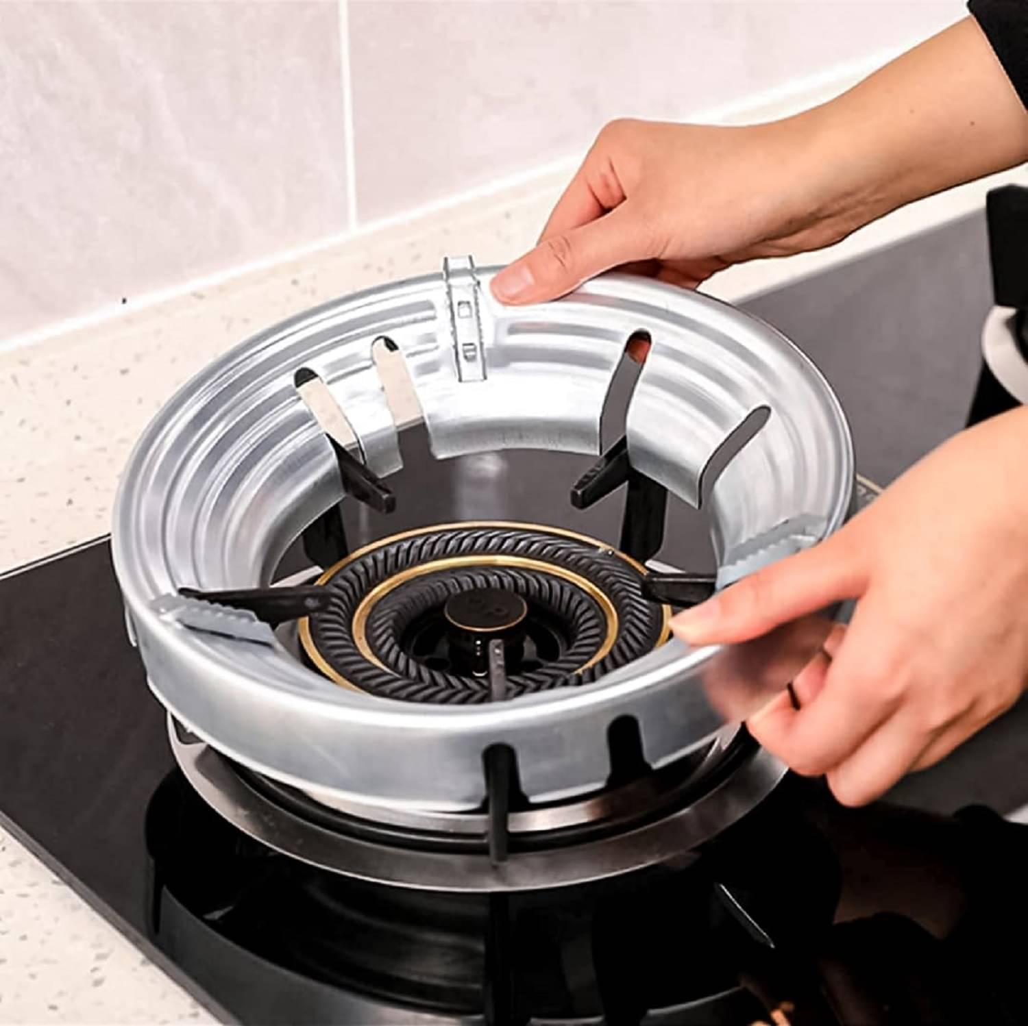     			Shopeleven Silver Stainless Steel Stove ( Pack of 1 )