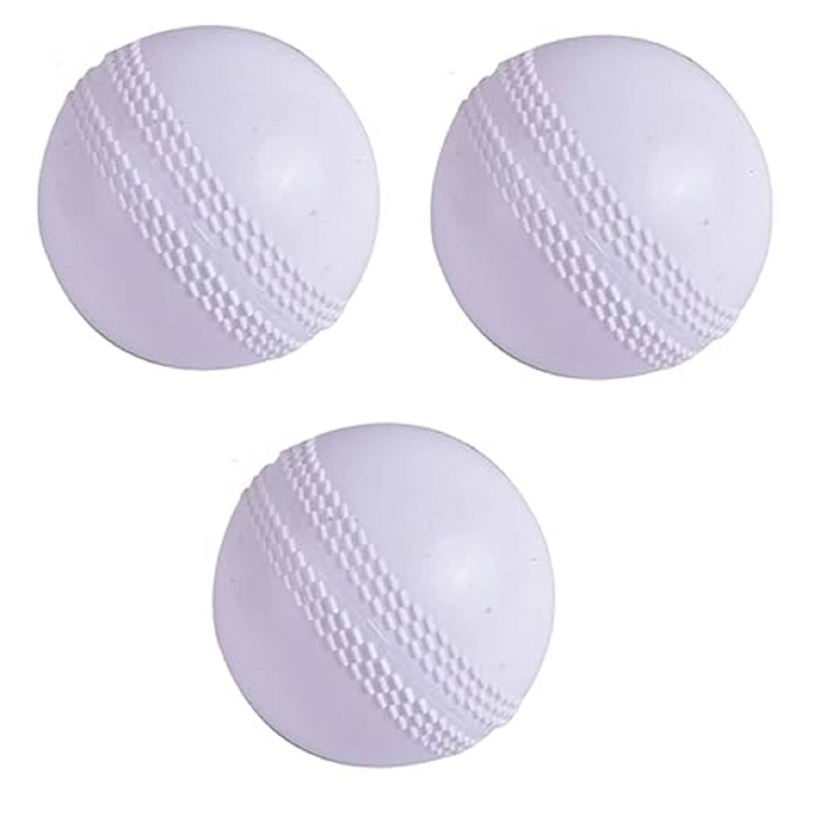 Shopeleven White Plastic Cricket Ball ( Pack of 3 ) - Sports and Fitness Equipment | Buy online on ZillyBuy