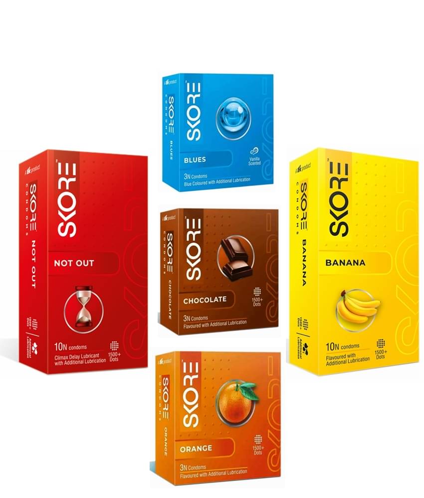 Skore different types of combo chocolate,banana,orange (set of 5) Condom (Set of 5, 29S) Skore different types of combo chocolate,banana,orange (set of 5) Condom (Set of 5, 29S)