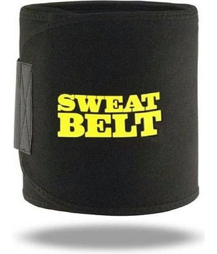 Slim Belt for Men and Women , Free Size Black Waist Trainer, Tummy Trimmer, Body Shaper for Enhanced Workout, Fat Burning & Core Support - Sports and Fitness Equipment | Buy online on ZillyBuy