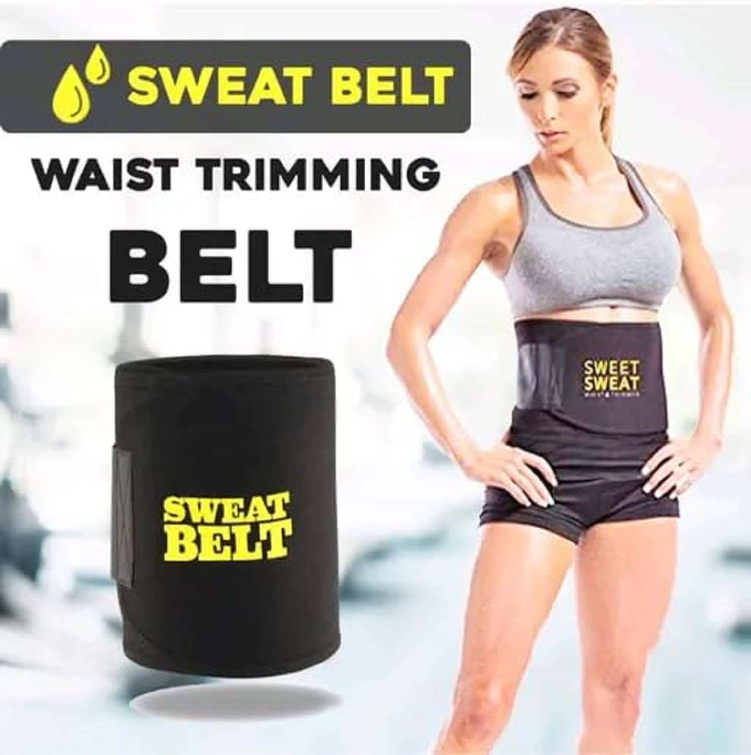 Slim Belt for Men and Women, Tummy Trimmer, Body Shaper,Waist Trainer - Free Size - Sports and Fitness Equipment | Buy online on ZillyBuy
