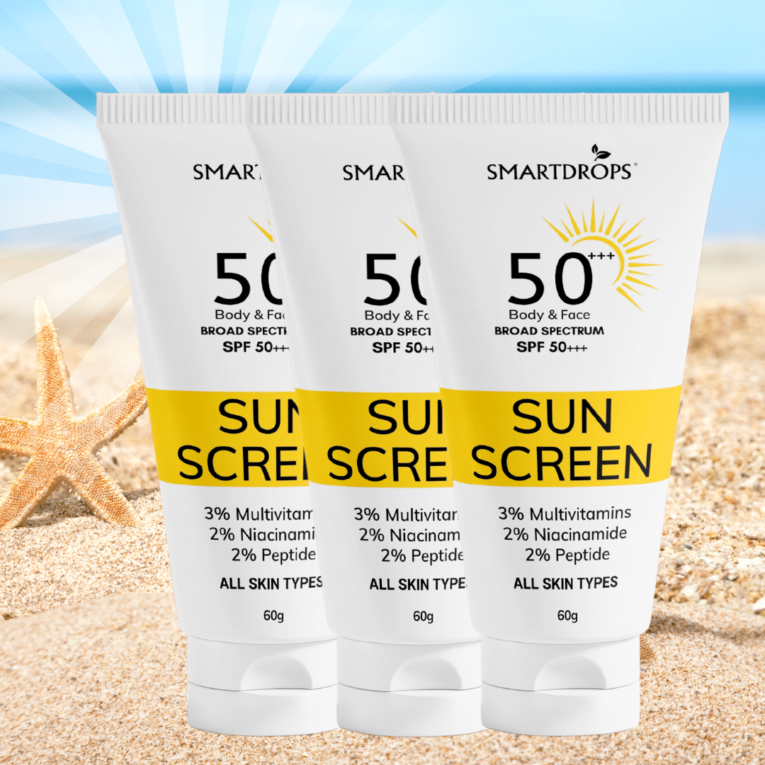 Smartdrops SPF 50 Indoor Tanning Sunscreen Cream For Sensitive Skin ( Pack of 3 ) Smartdrops SPF 50 Indoor Tanning Sunscreen Cream For Sensitive Skin ( Pack of 3 )