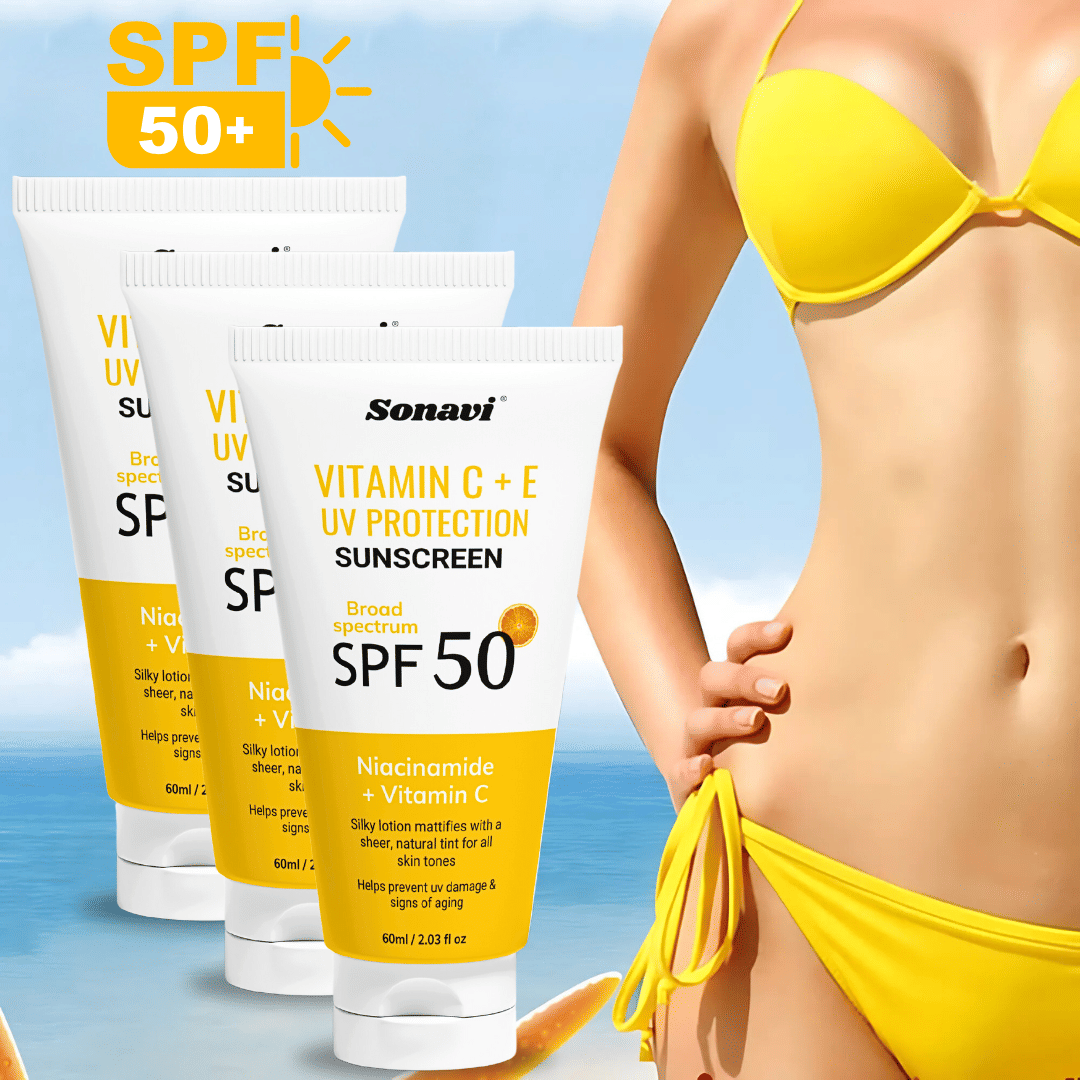 Sonavi SPF 50 Indoor Tanning Sunscreen Cream For Combination Skin ( Pack of 3 ) Sonavi SPF 50 Indoor Tanning Sunscreen Cream For Combination Skin ( Pack of 3 )