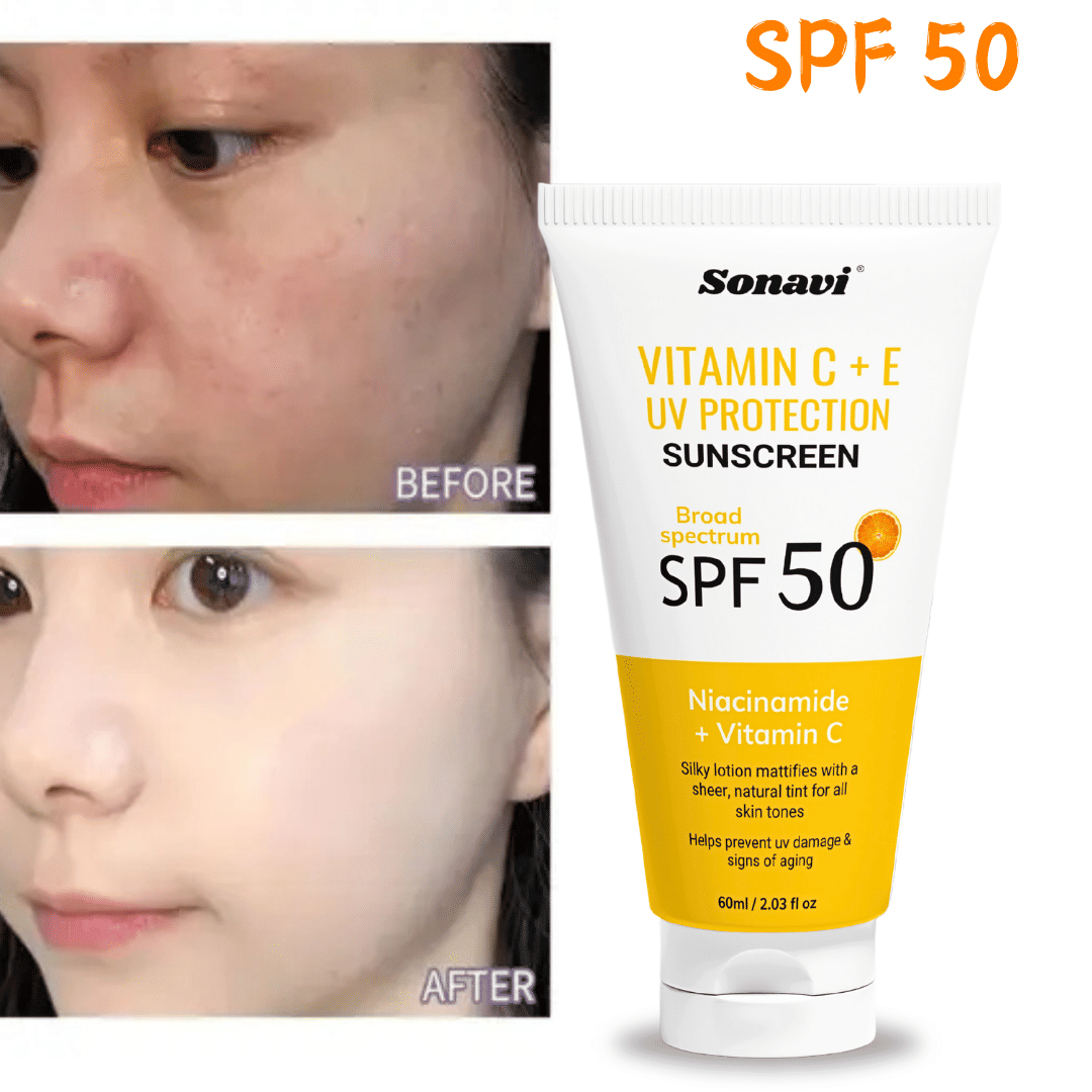 Sonavi SPF 50 Sunscreen Cream For All Skin Type ( Pack of 1 )