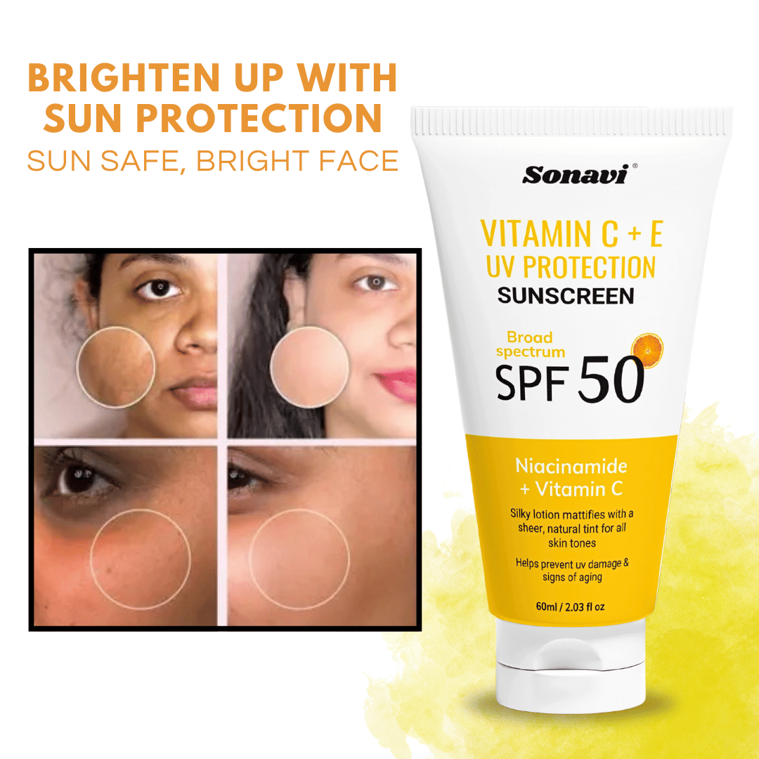 Sonavi SPF 50 Sunscreen Cream For All Skin Type ( Pack of 1 )