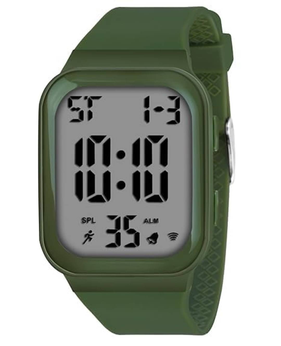     			Svats Green Silicon Digital Men's Watch