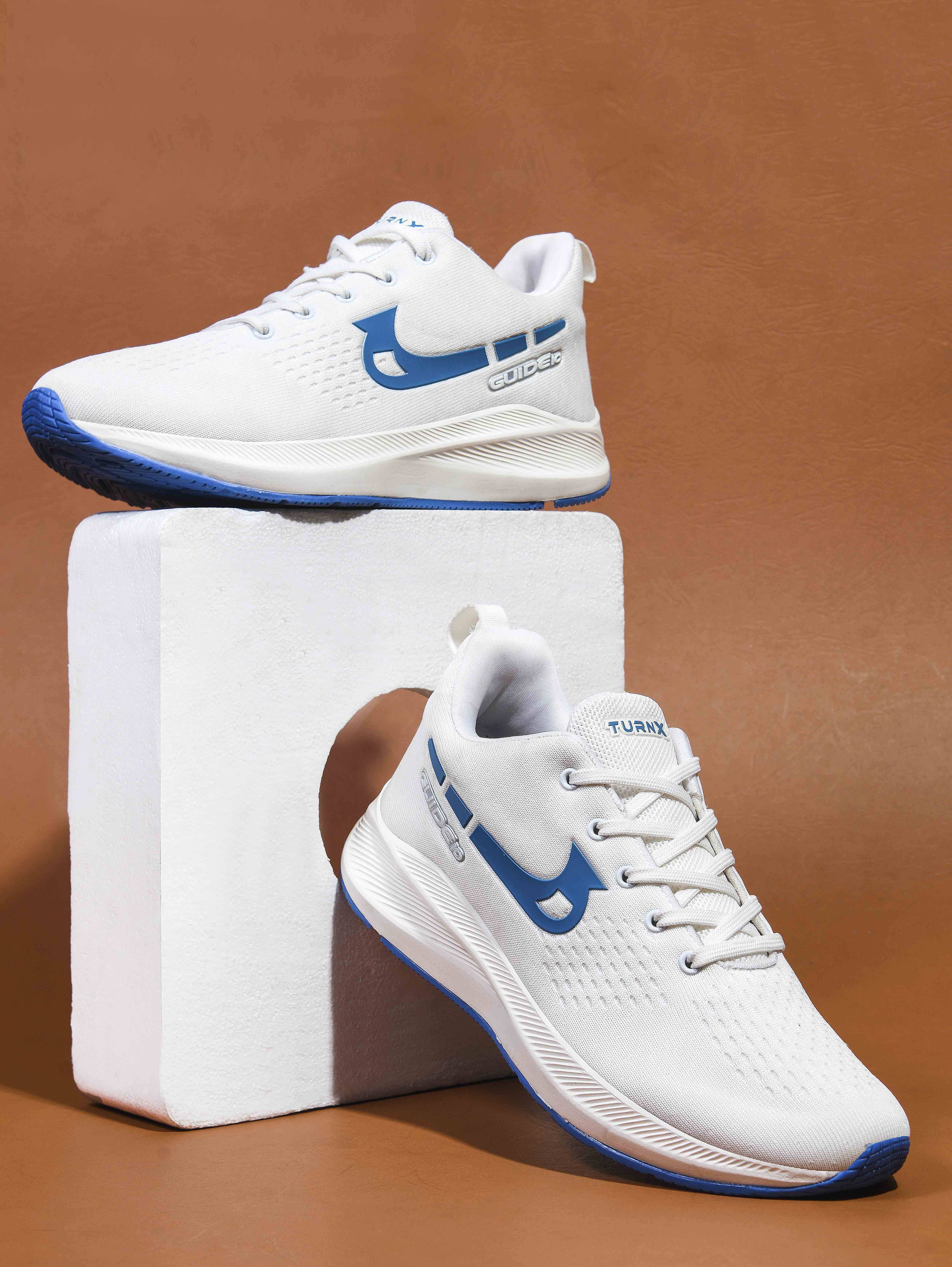Turnx Sports Hector_White-Blue Blue Men's Sports Running Shoes Turnx Sports Hector_White-Blue Blue Men's Sports Running Shoes