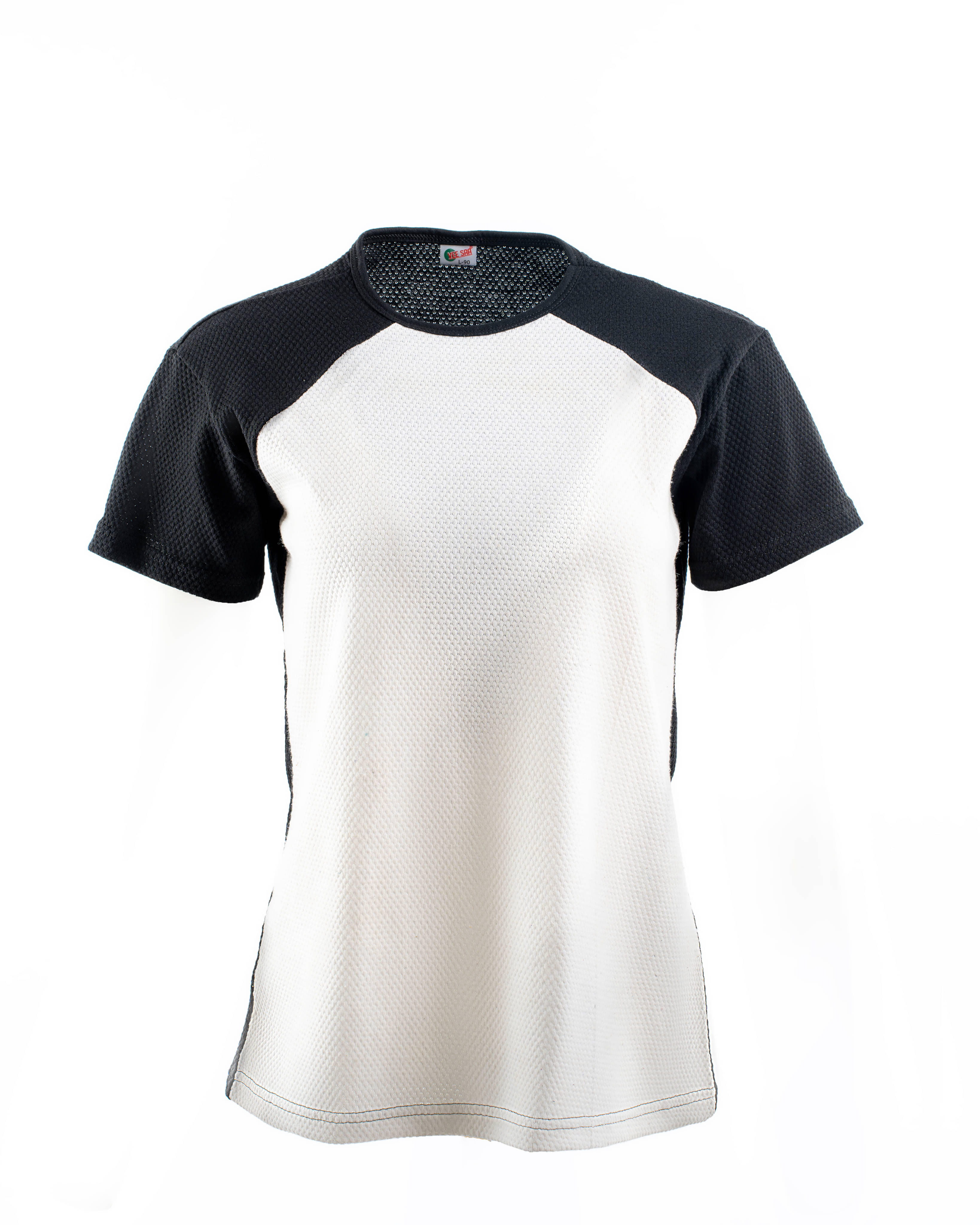VEE SAA Women Cotton Colorblock Regular Fit Round Neck T-Shirt ( White ) VEE SAA Women Cotton Colorblock Regular Fit Round Neck T-Shirt ( White )