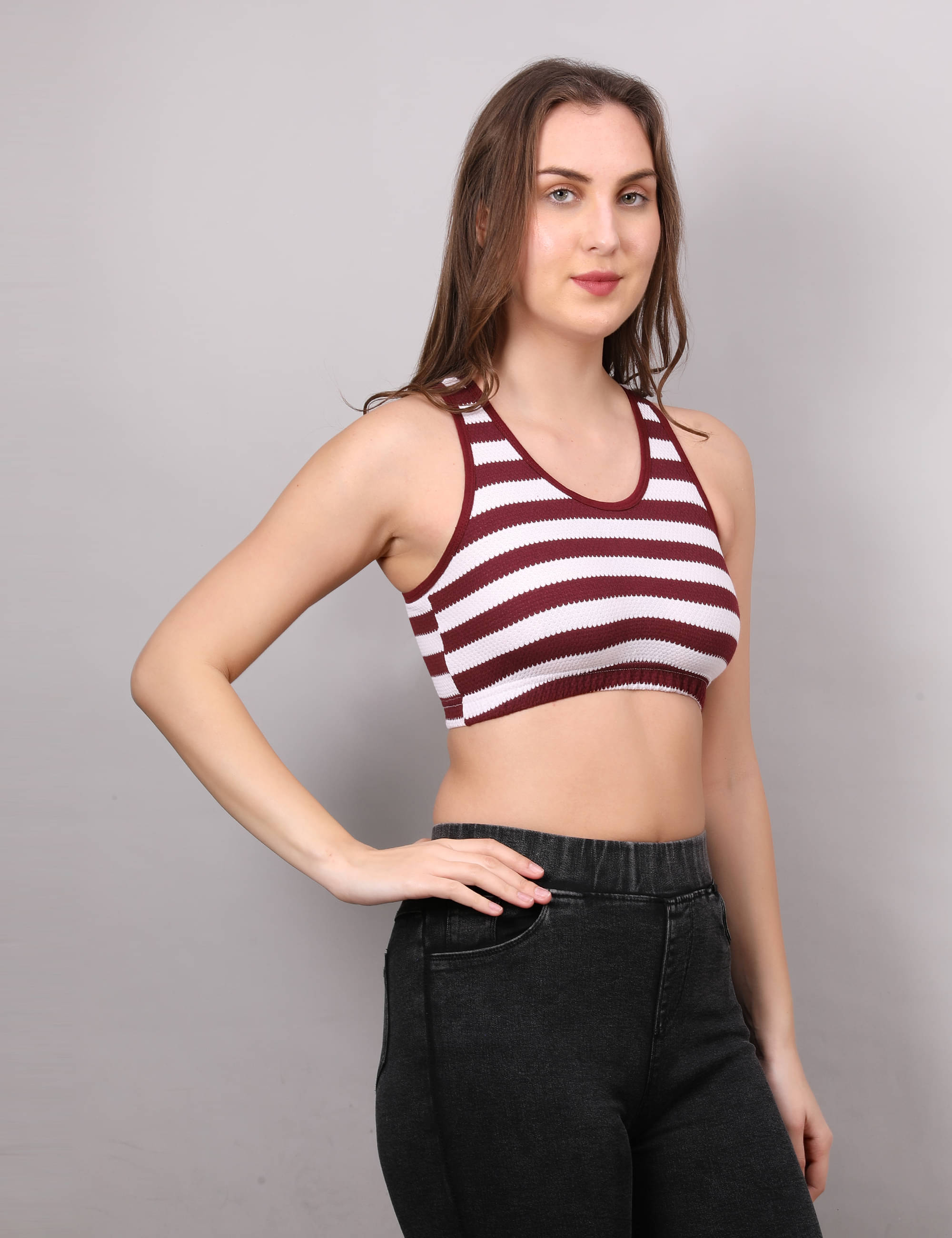     			VEE SAA Pack of 1 Cotton Non Padded Bralette Bra For Women ( Maroon )