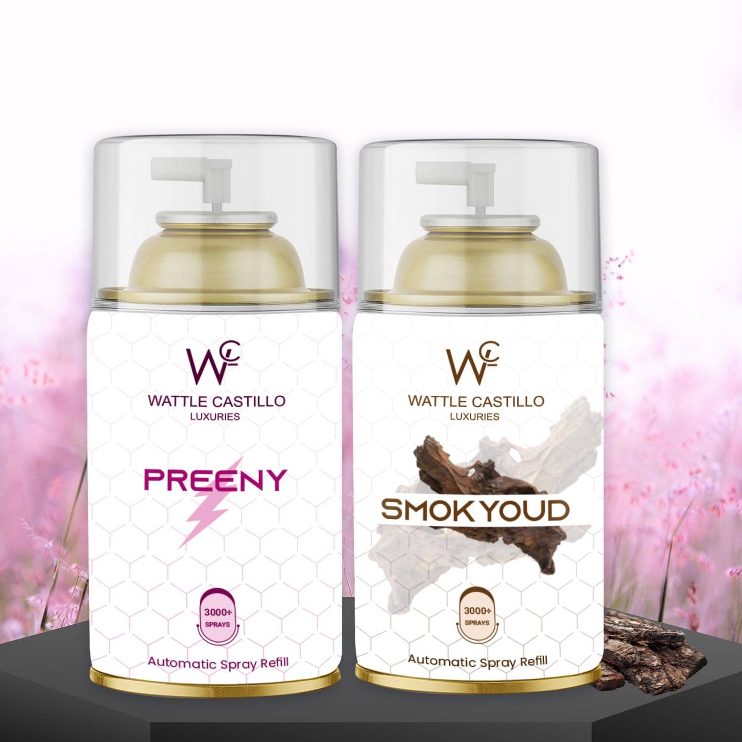     			Wattle Castillo Room Freshener Refill 265ml-Smokyoud-Preeny( Pack of 2 )