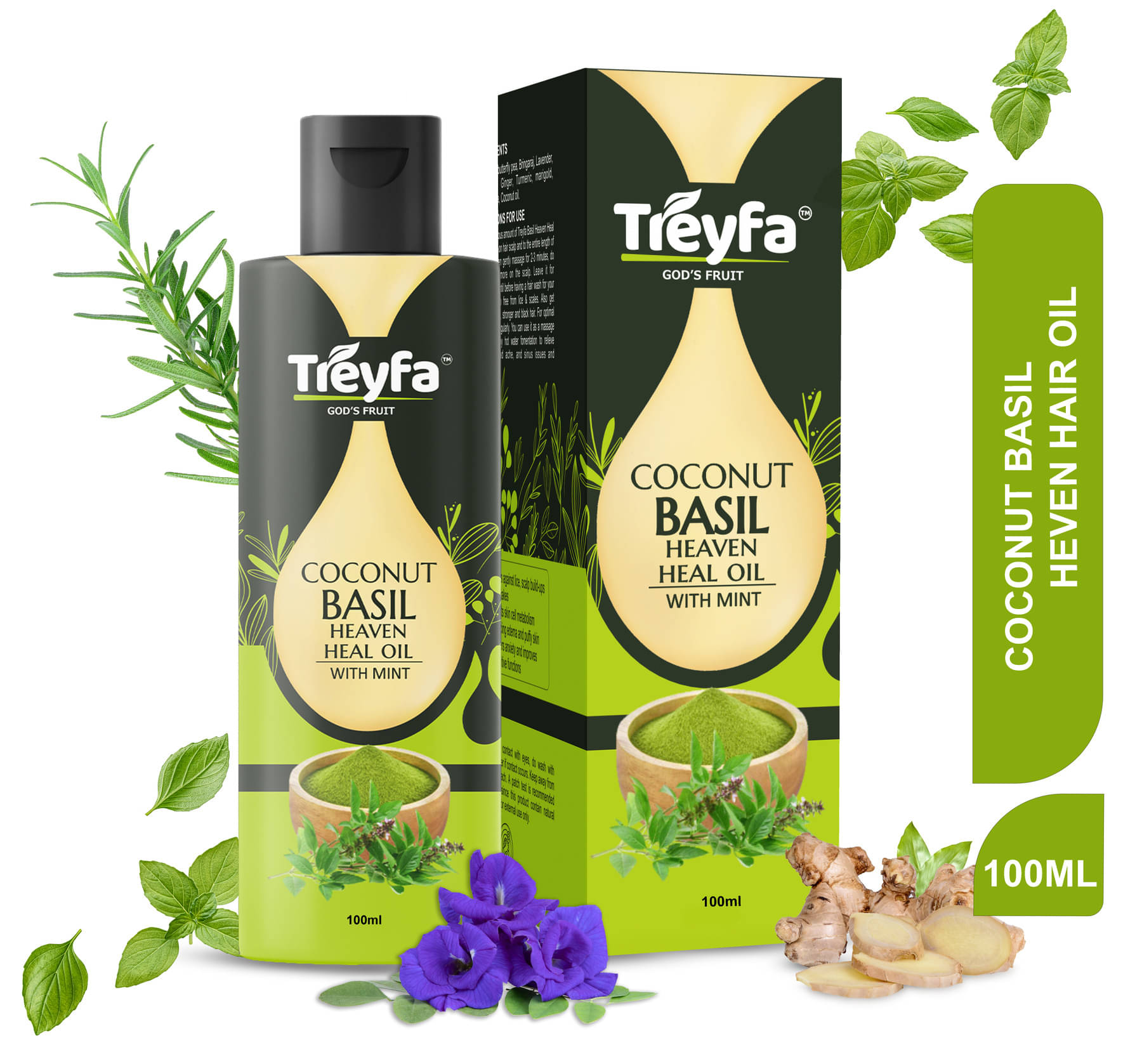     			treyfa Scalp Treatment Coconut Oil 100 ml ( Pack of 1 )