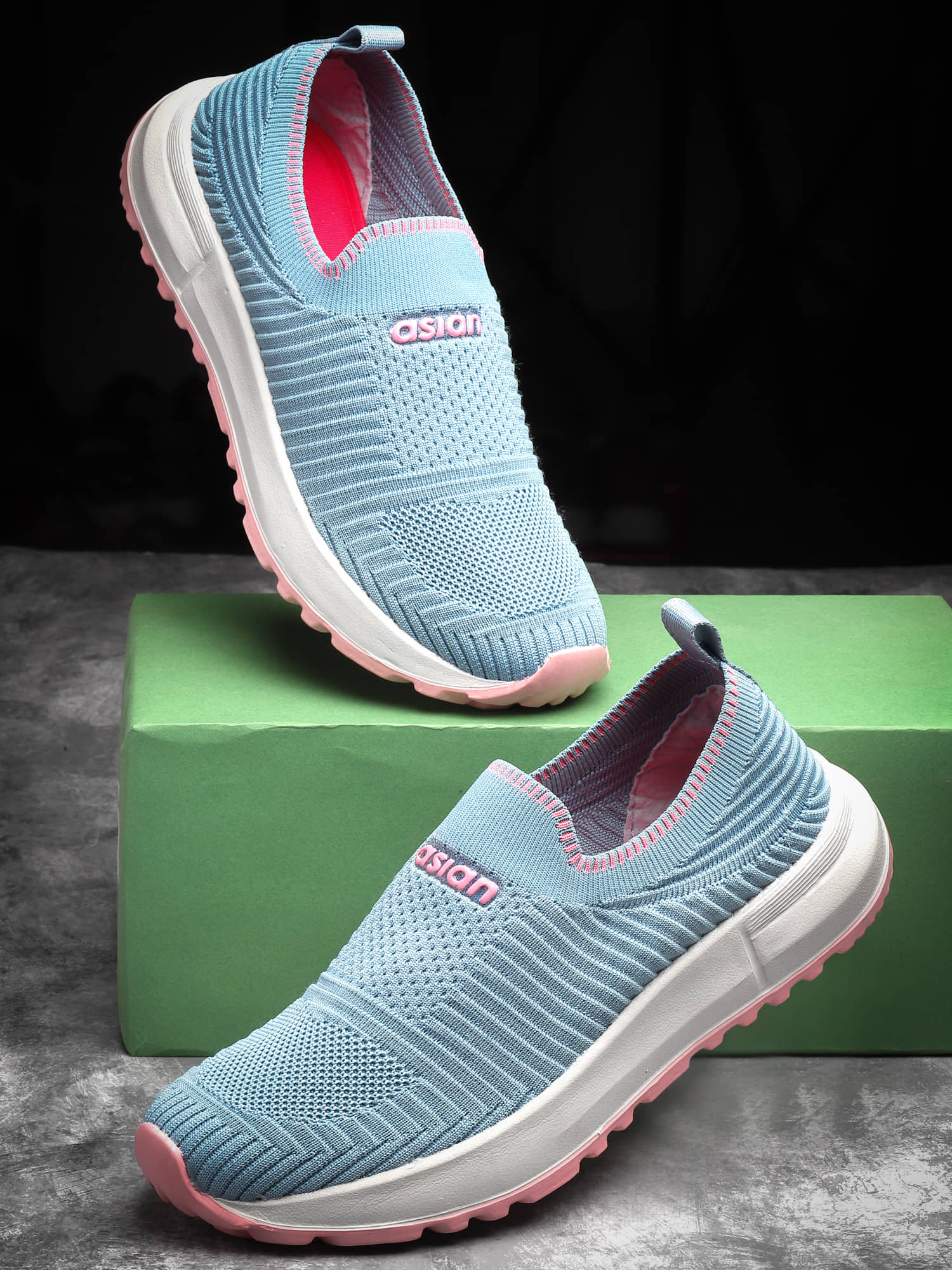 ASIAN Navy Blue Women's Slip On - Casual Shoes | Buy online on ZillyBuy