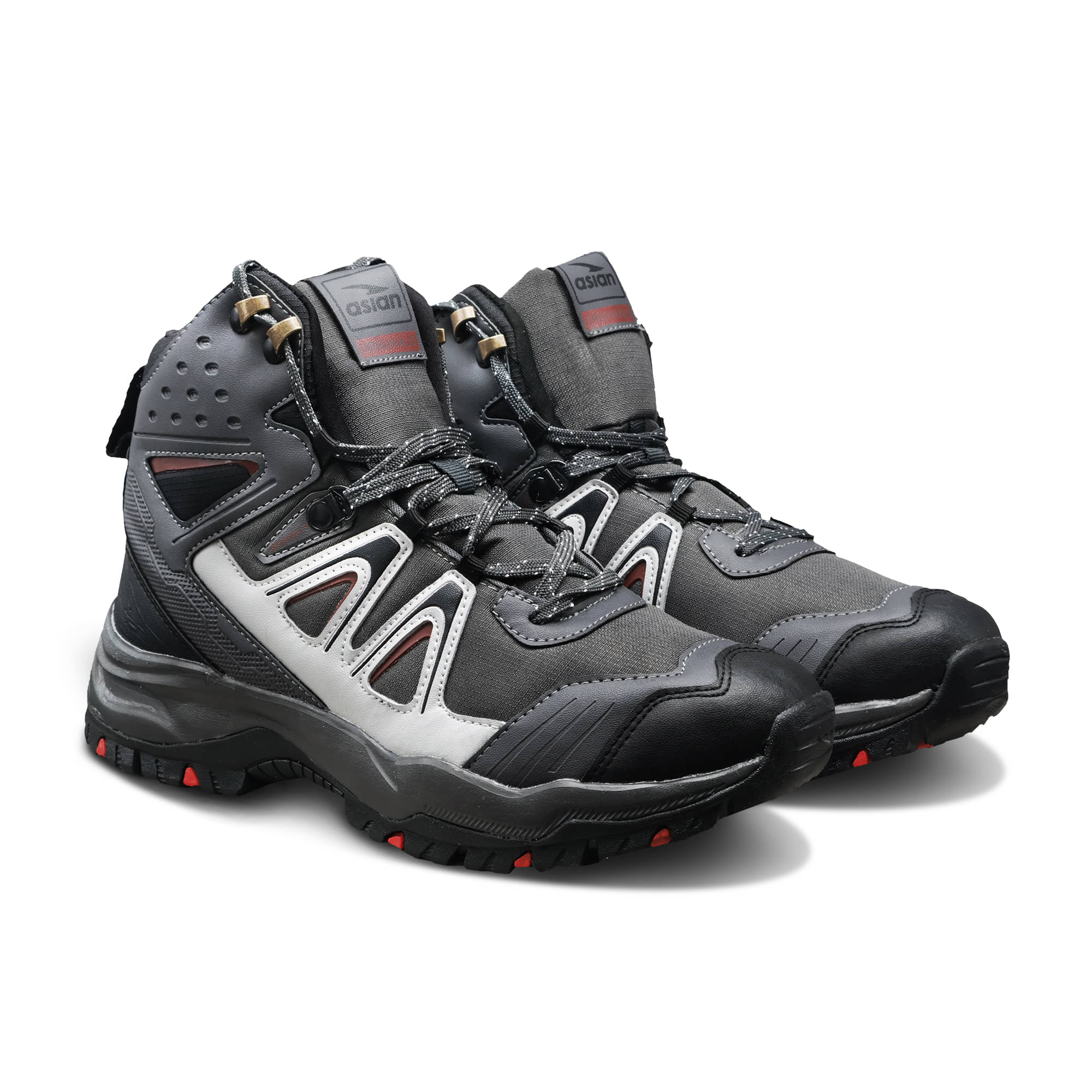 ASIAN EVEREST-24 Dark Grey Men's Trekking Shoes     			ASIAN EVEREST-24 Dark Grey Men's Trekking Shoes