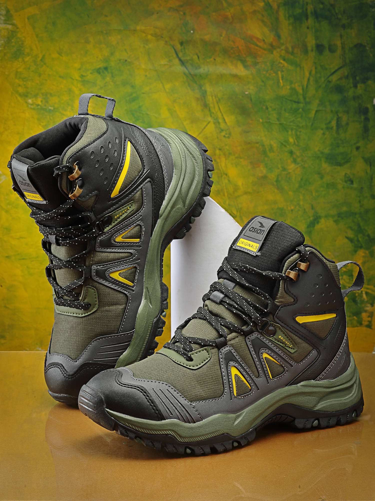 ASIAN EVEREST-24 Olive Men's Trekking Shoes ASIAN EVEREST-24 Olive Men's Trekking Shoes