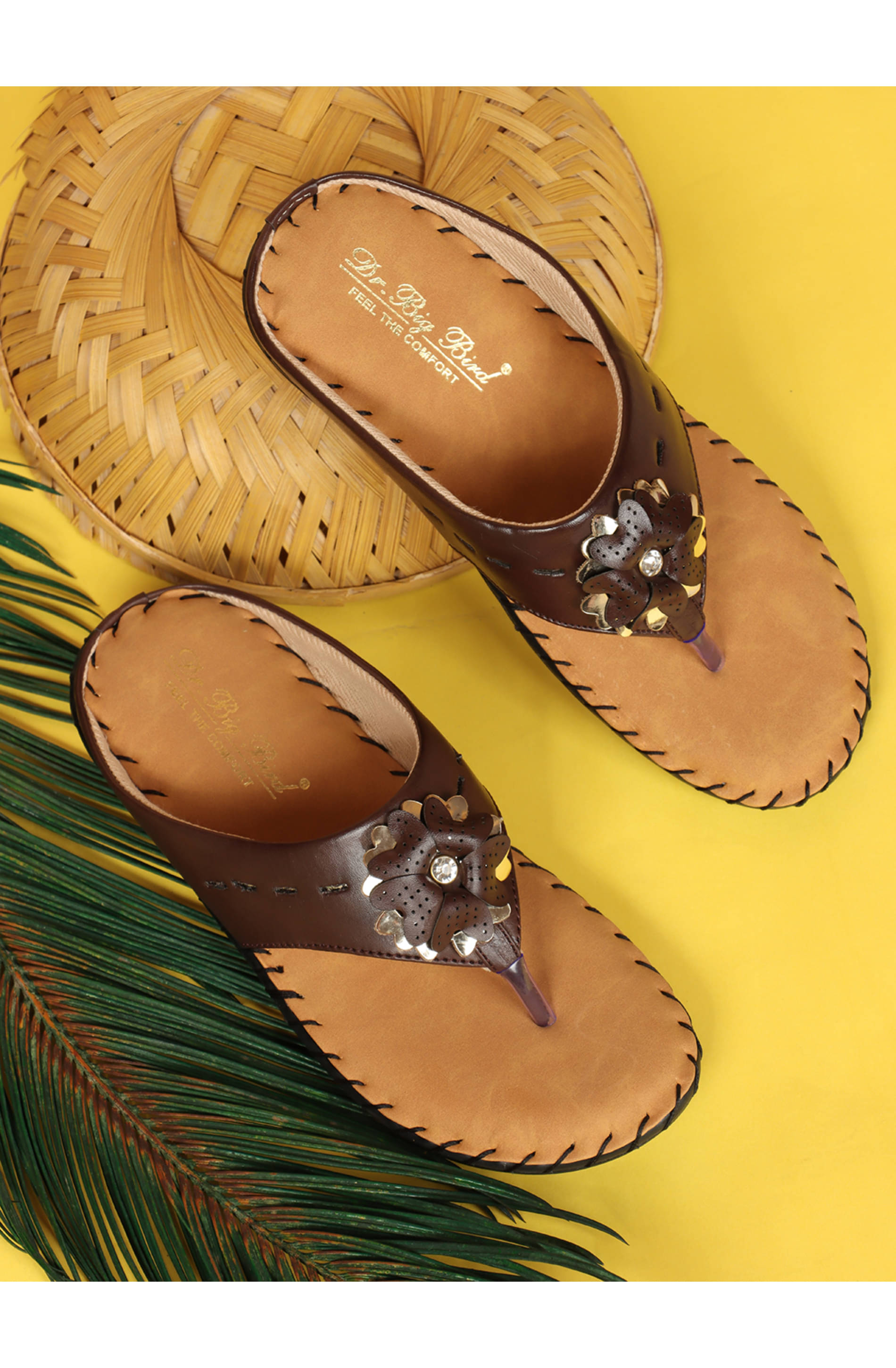     			Big Bird Footwear Brown Women's Mules