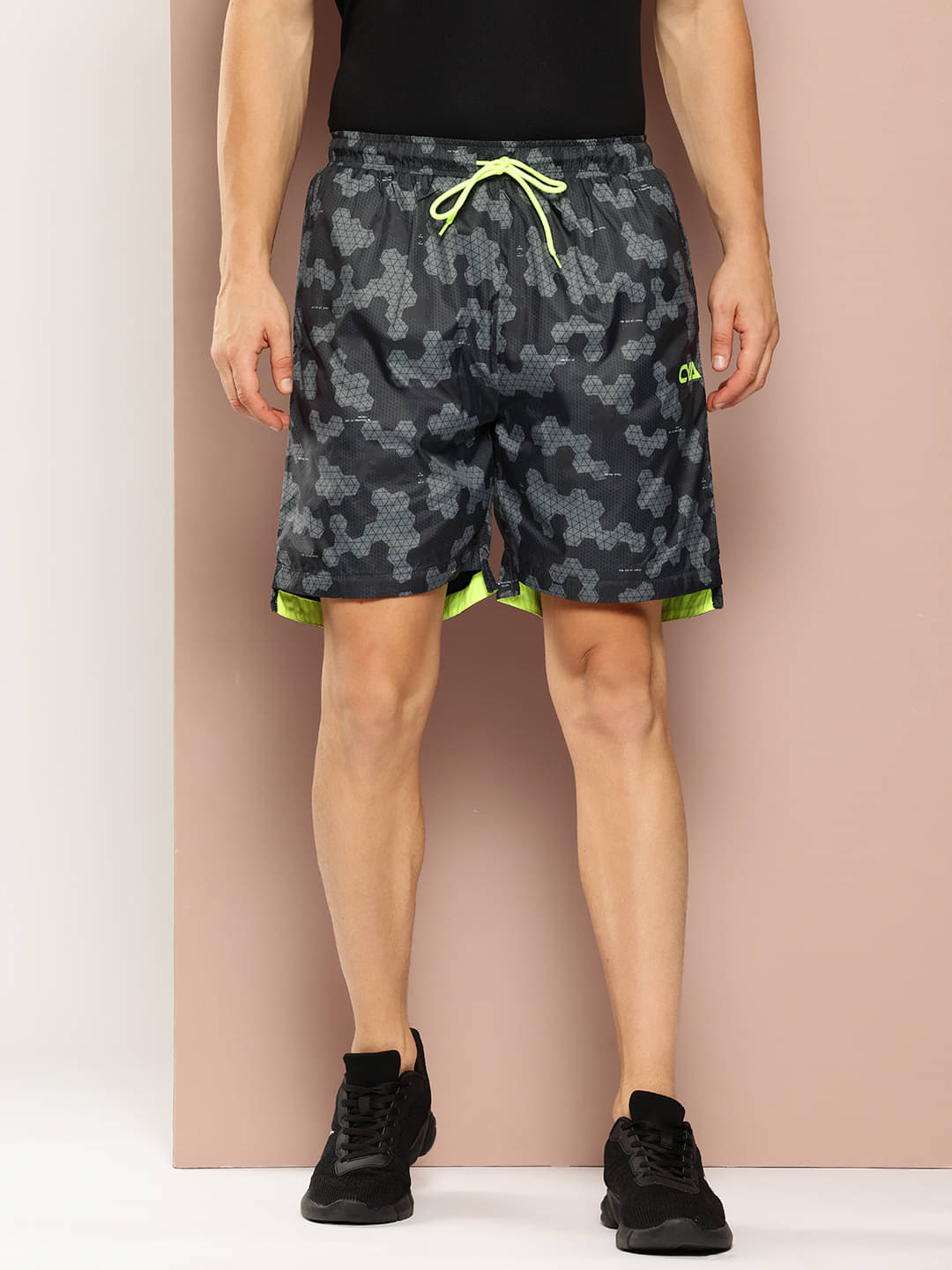     			Club York Dark Grey Polyester Men's Shorts ( Pack of 1 )