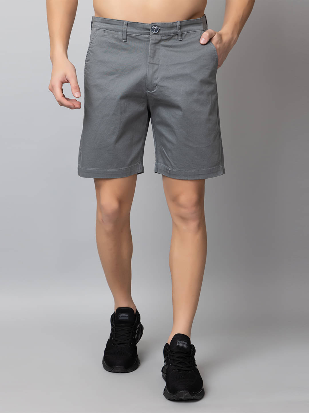 Club York Grey Cotton Blend Men's Shorts ( Pack of 1 ) Club York Grey Cotton Blend Men's Shorts ( Pack of 1 )