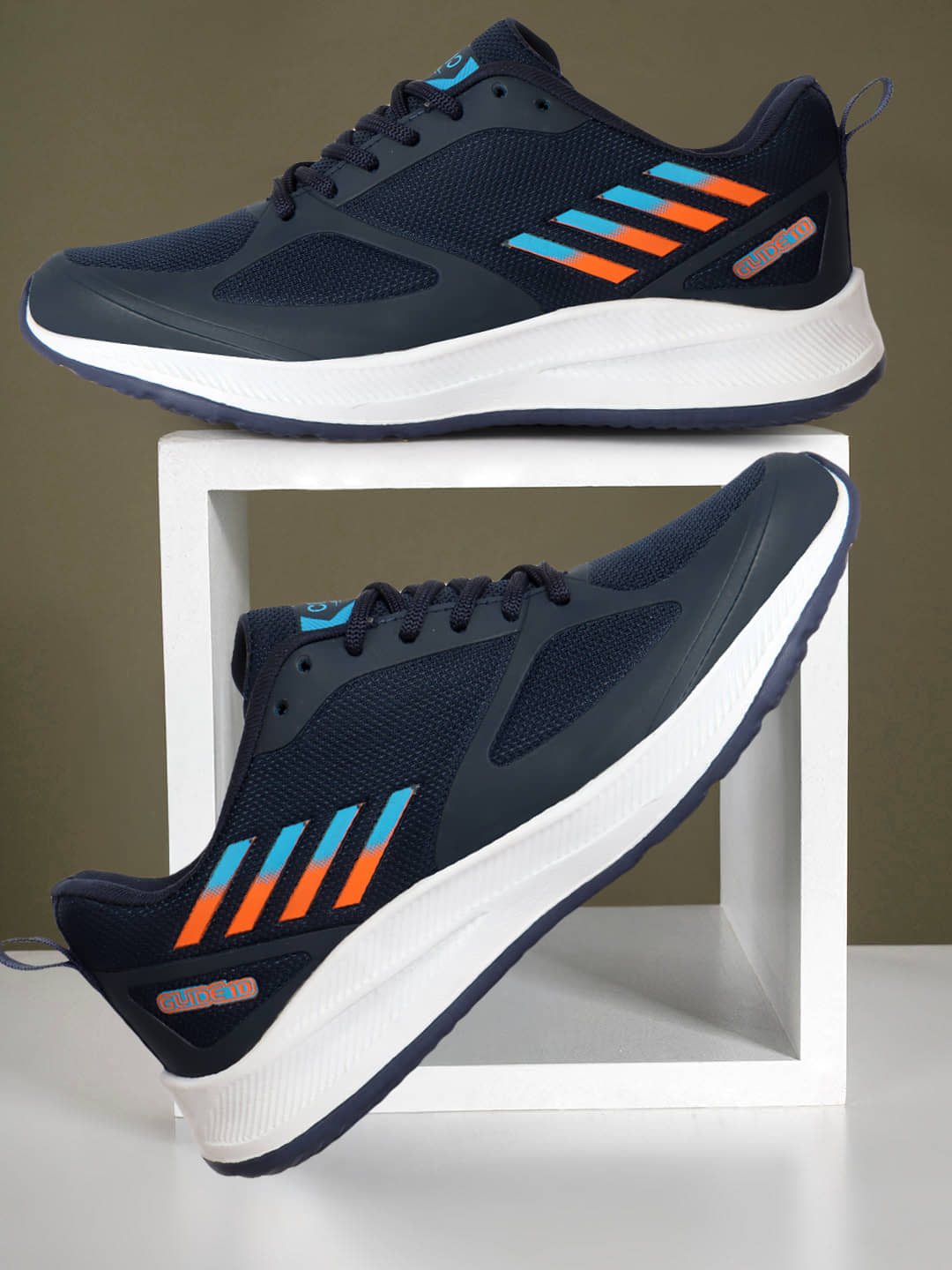 Clymb Navy Blue Men's Sports Running Shoes - Sports Shoes | Buy online on ZillyBuy